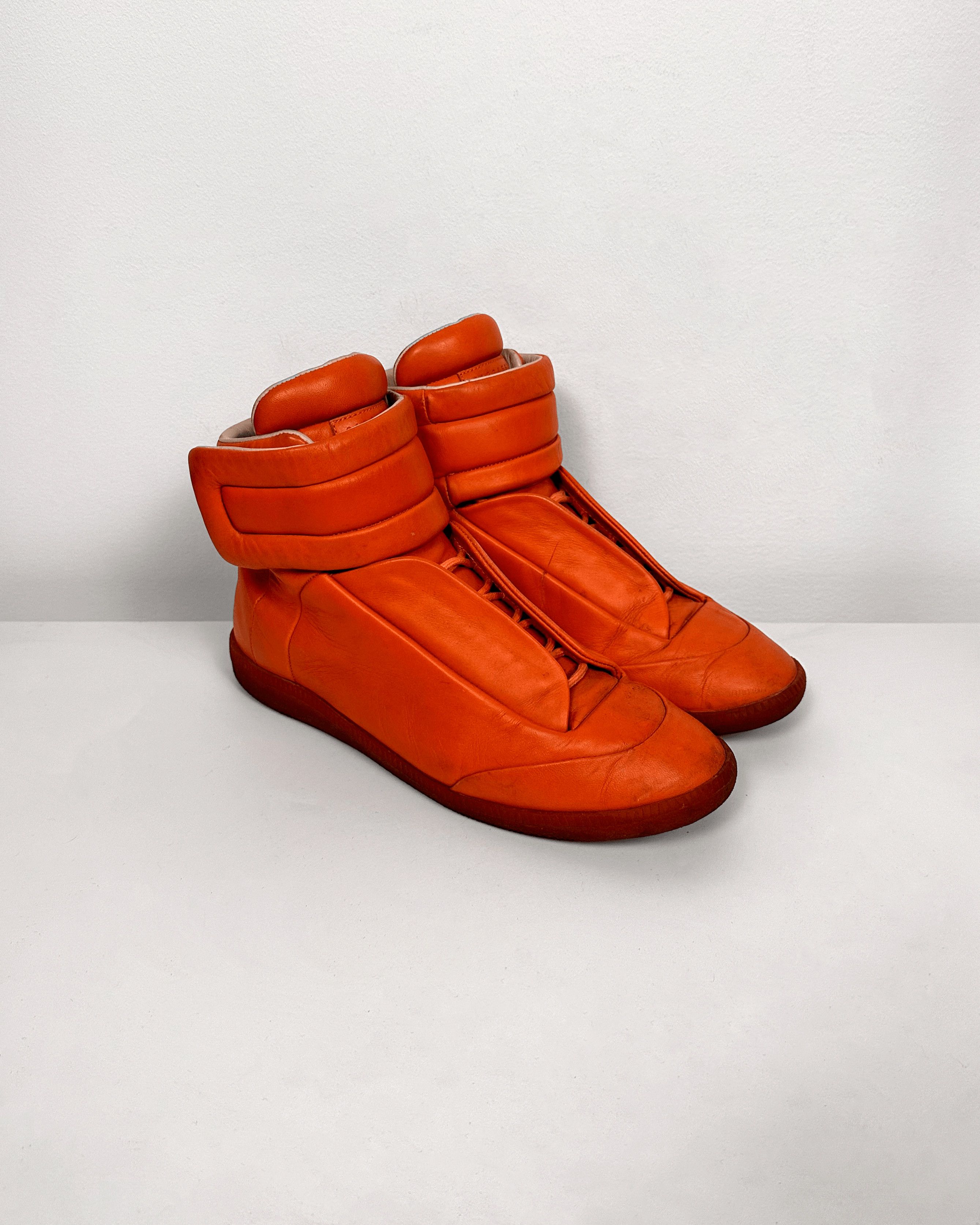 Maison Margiela Maison Margiela Future High Orange Sneakers Size US 9.5 / EU 42-43 - 1 Thumbnail