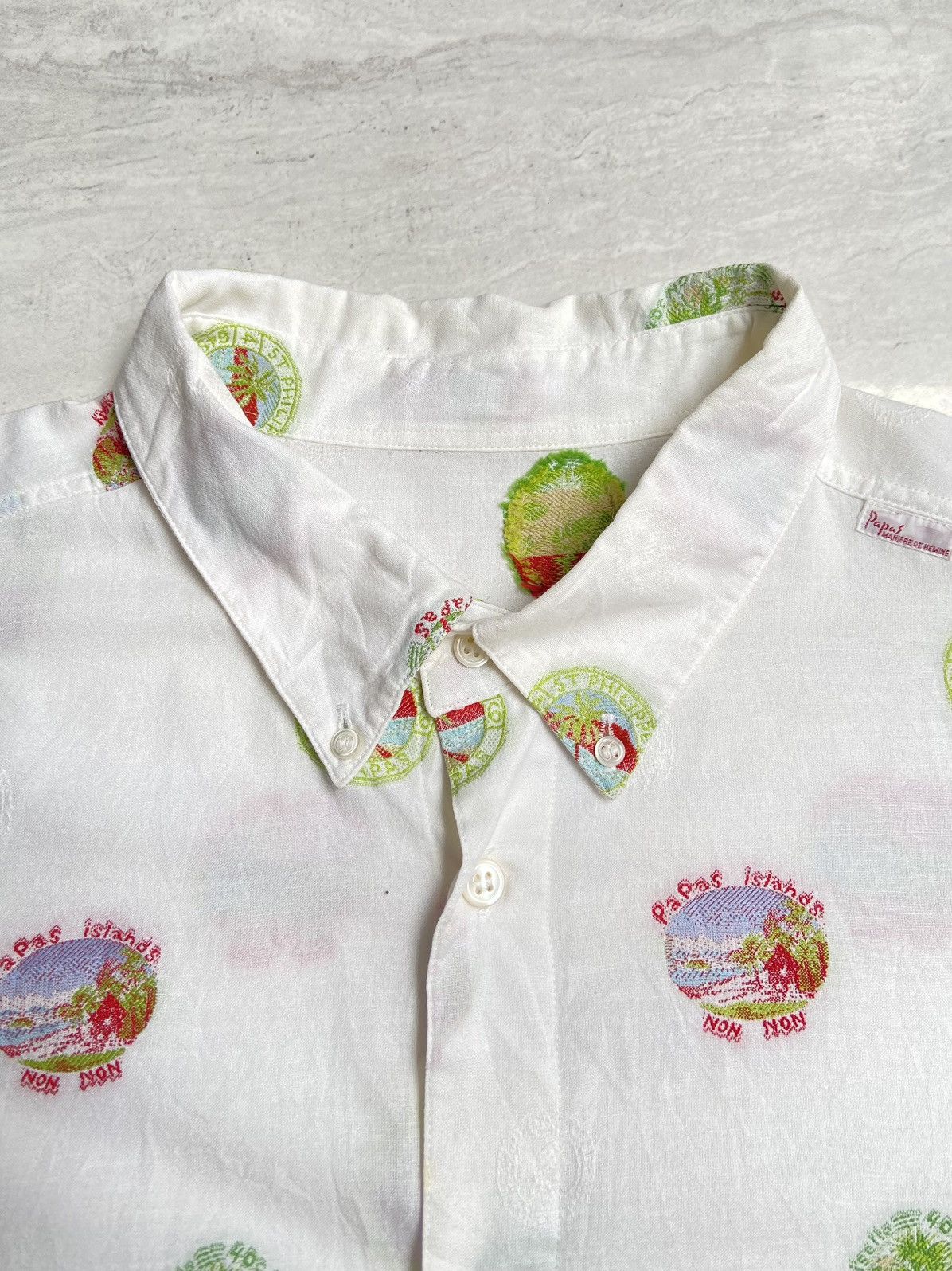 Designer × Issey Miyake × Japanese Brand PAPAS MANIERE De HEMING Shirt Size US XXL / EU 58 / 5 - 5 Thumbnail