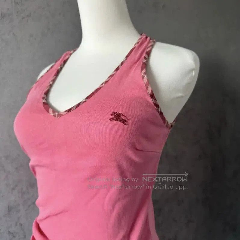MR & MRS ITALY Burberry Pink Sleeveless Cotton Long T-Shirt. Size M / US 6-8 / IT 42-44 - 9 Thumbnail