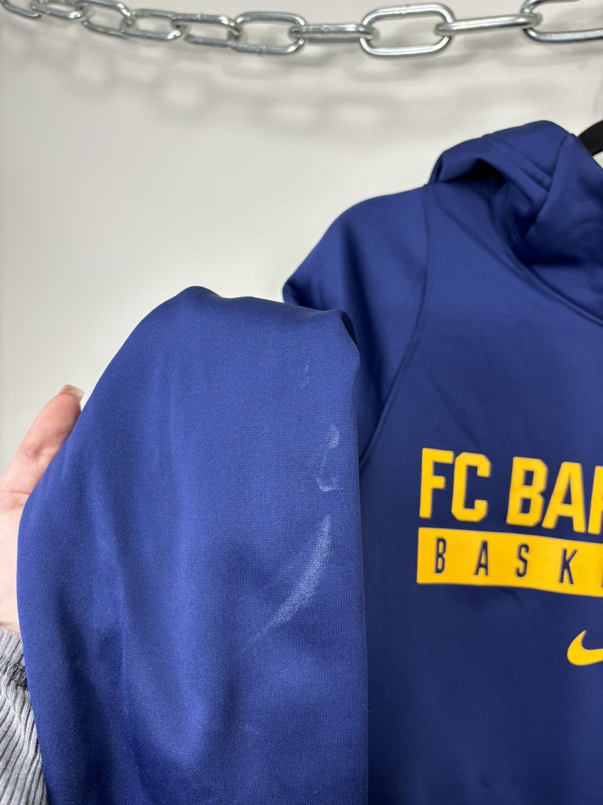 Nike Nike F.C. Barcelona Basketball Big Logo Hoodie Size US S / EU 44-46 / 1 - 5 Thumbnail