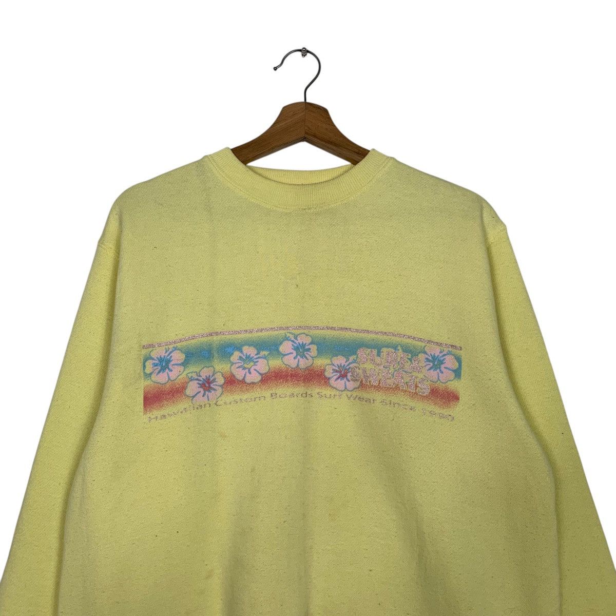 Japanese Brand Surf & Sweats Yellow Sweatshirt Size US L / EU 52-54 / 3 - 2 Thumbnail