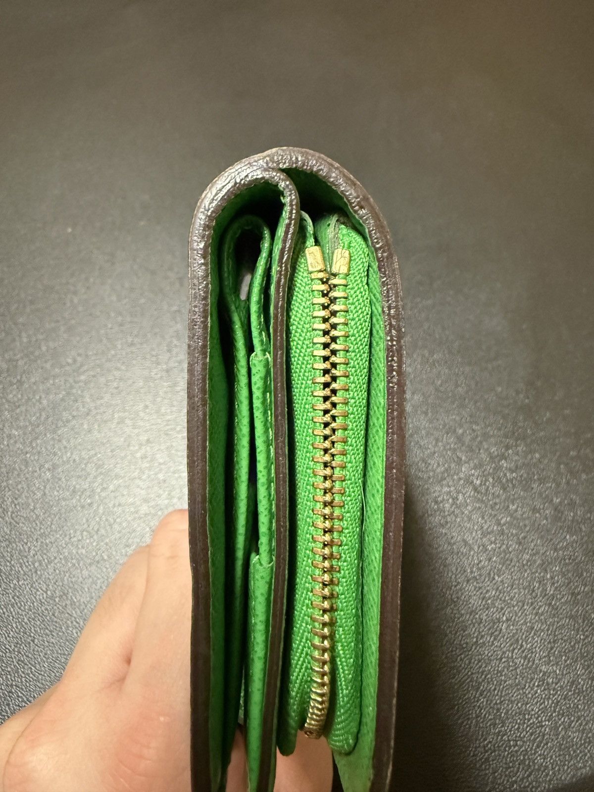 Louis Vuitton Louis Vuitton Monogram Perforated Green Zip Compact Wallet Size ONE SIZE - 15 Thumbnail