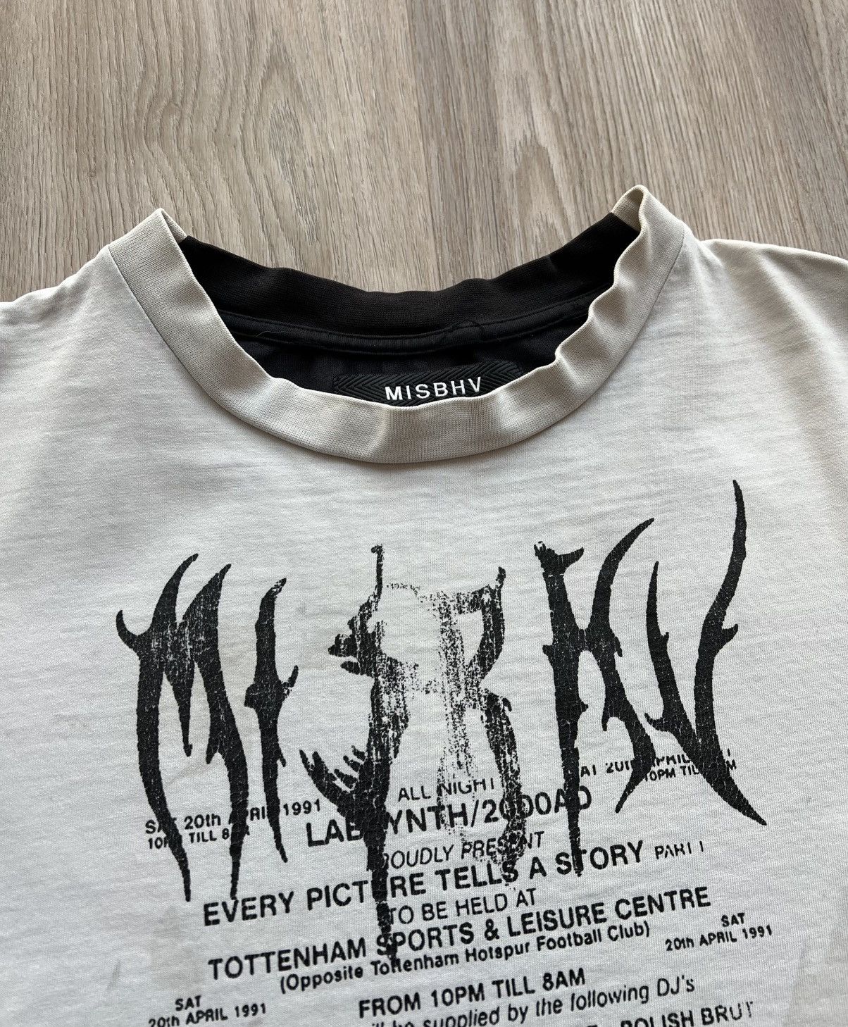Misbhv Misbhv Double Printed Studded Tour T-Shirt Black White Tee Size US S / EU 44-46 / 1 - 8 Thumbnail