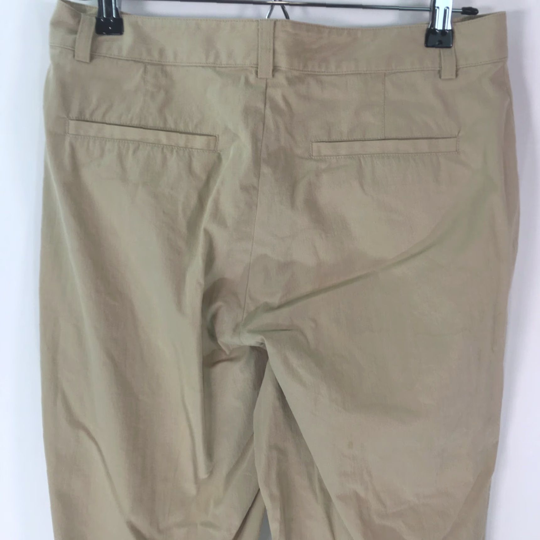 Banana Republic Banana Republic Women's Stretch Flat Front Dress Pants Size 8 Beige Casual Regular Fit Size 30" / US 8 / IT 44 - 4 Thumbnail
