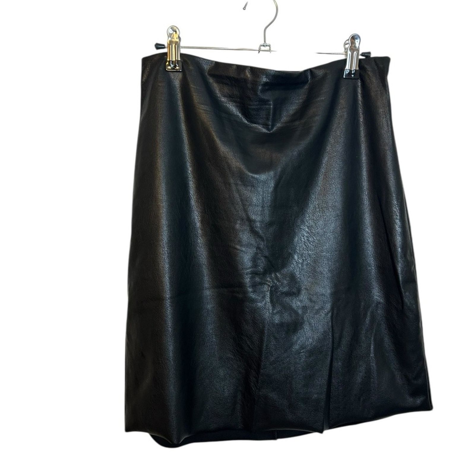 Commando Commando Black Faux Leather Mini Skirt Size 34" / US 12 / IT 48 - 1 Thumbnail