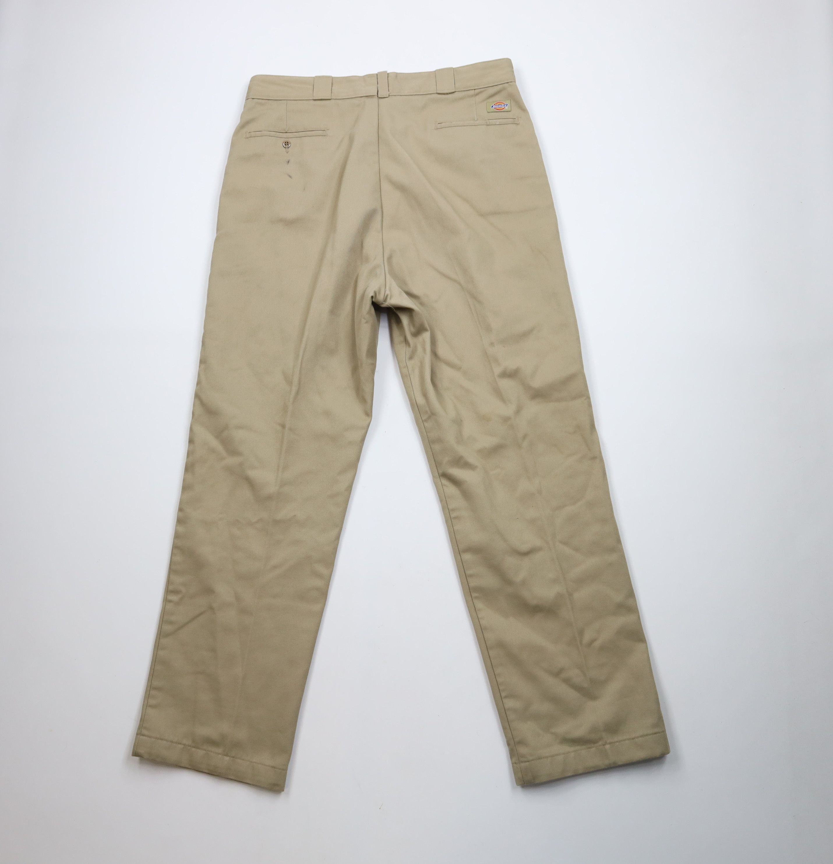 Dickies × Vintage Vintage 90s Dickies Flannel Lined Wide Leg Work Pants Beige Size US 36 / EU 52 - 11 Thumbnail
