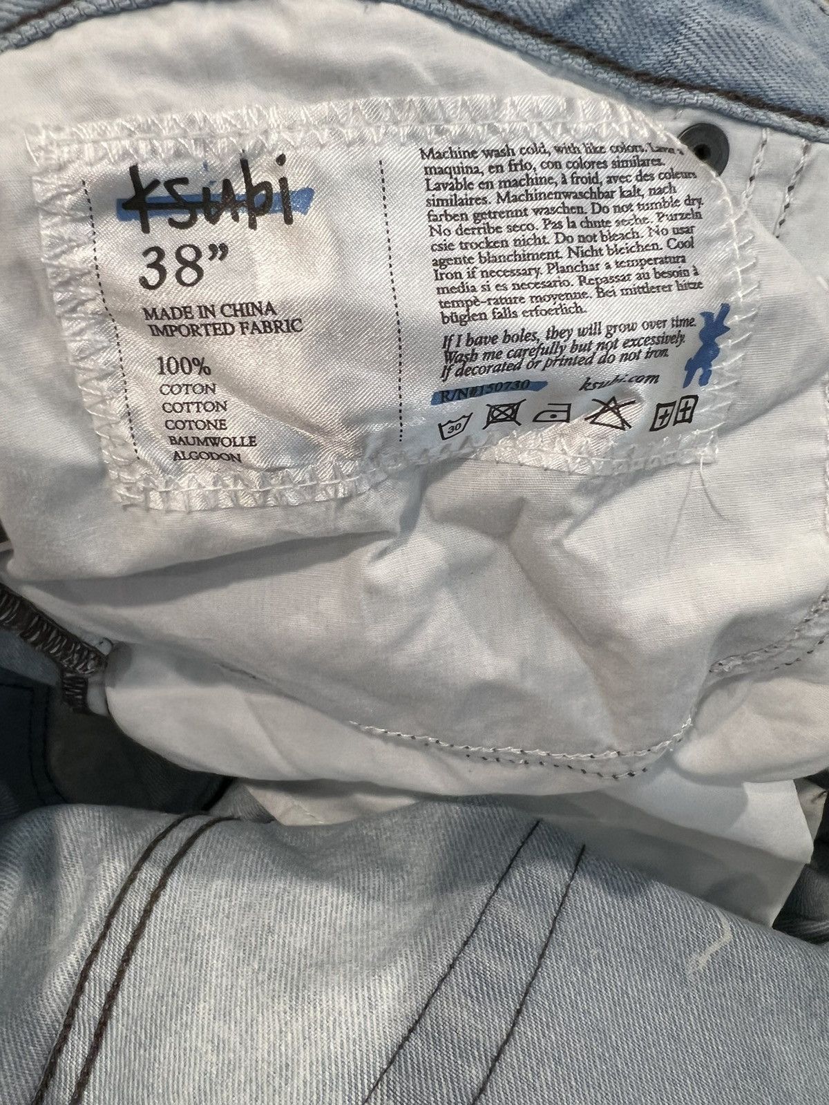 Ksubi Ksubi Jeans Mens Relaxed Straight Fit Iceberg Size 38/32 Size US 38 / EU 54 - 7 Thumbnail