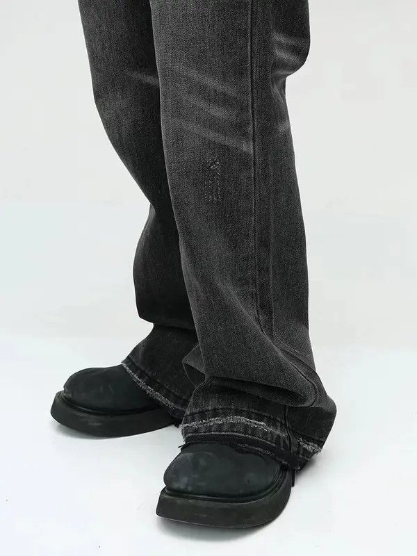 Japanese Brand Pepper x Reiko Black High Street Vintage Loose Fit Jeans Size US 33 - 4 Thumbnail