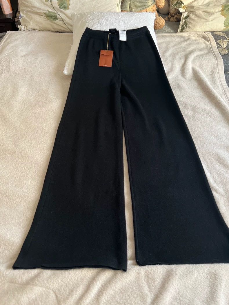 Loro Piana Loro Piana Baby Cashmere Wide-Leg Pants -dmc Size US 31 - 1 Thumbnail