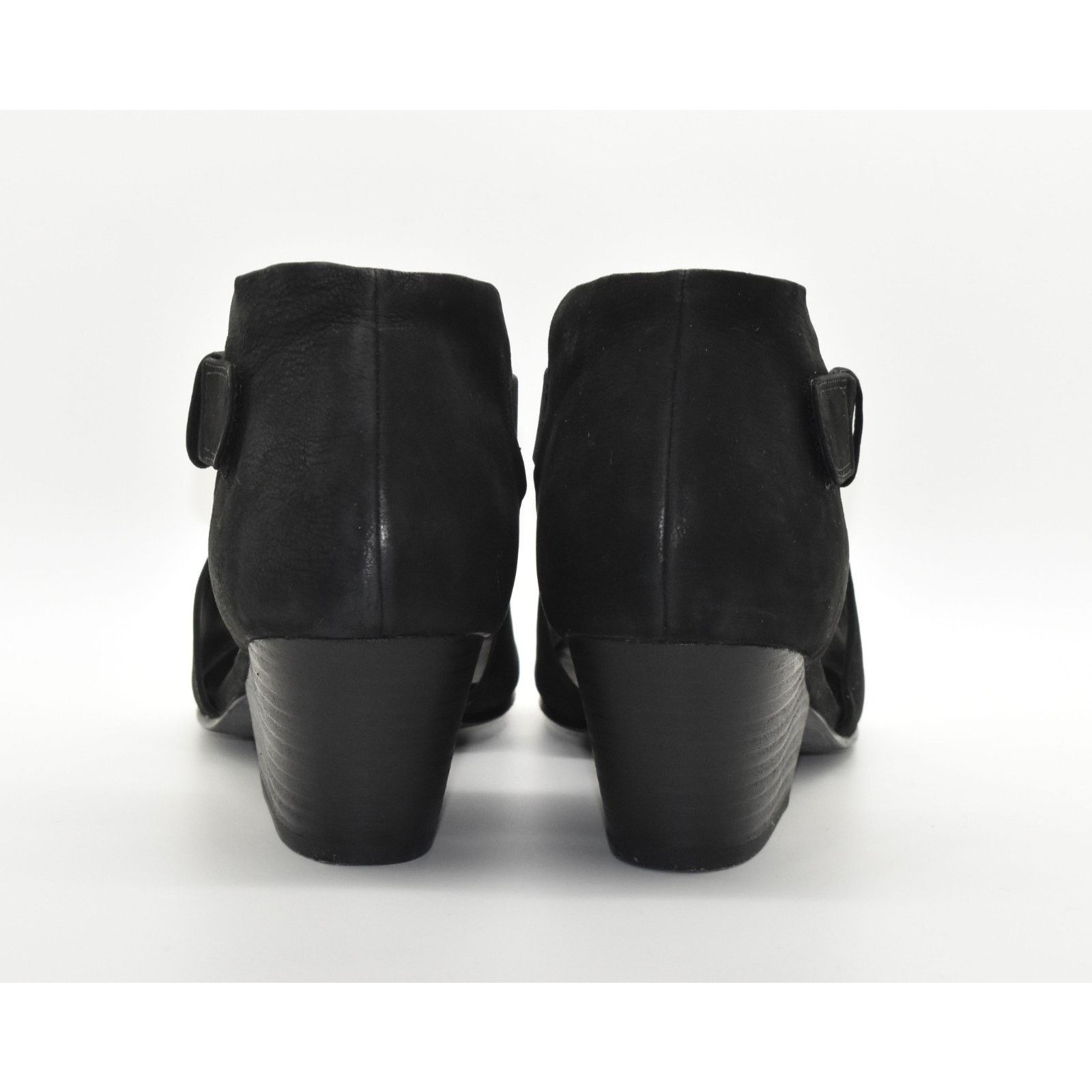 Eileen Fisher EILEEN FISHER Iris Nubuck Cutout Peep Toe Heels Sandals Sz 9 Size US 9 / IT 39 - 6 Thumbnail