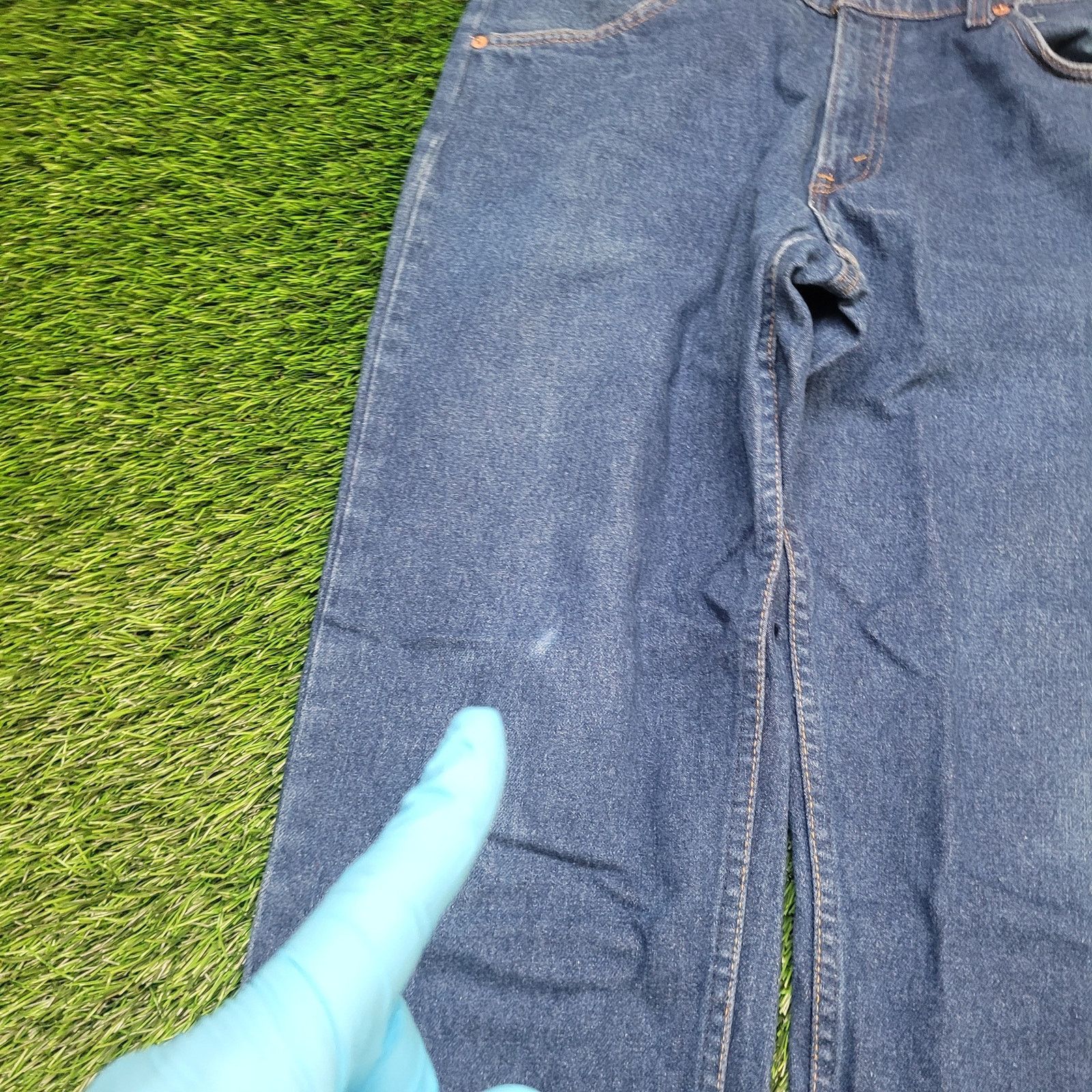 Levi's VTG 80s Levis 506 Orange Tab Baggy Jeans 36x27 USA Dark Wash Size US 36 / EU 52 - 3 Thumbnail