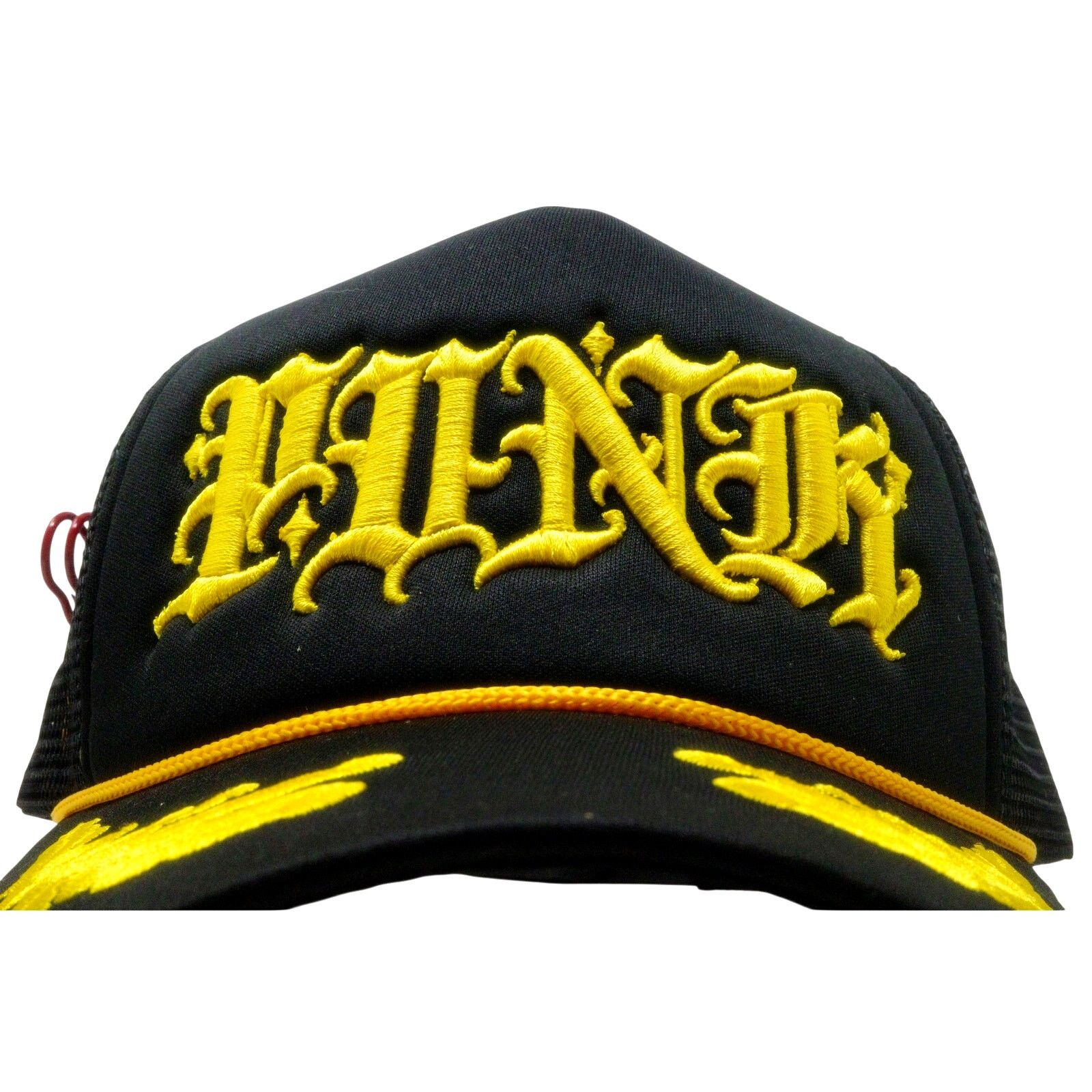 Other PUNK ® El Capitan Trucker Mesh Black Military Gold Made USA Size ONE SIZE - 7 Thumbnail