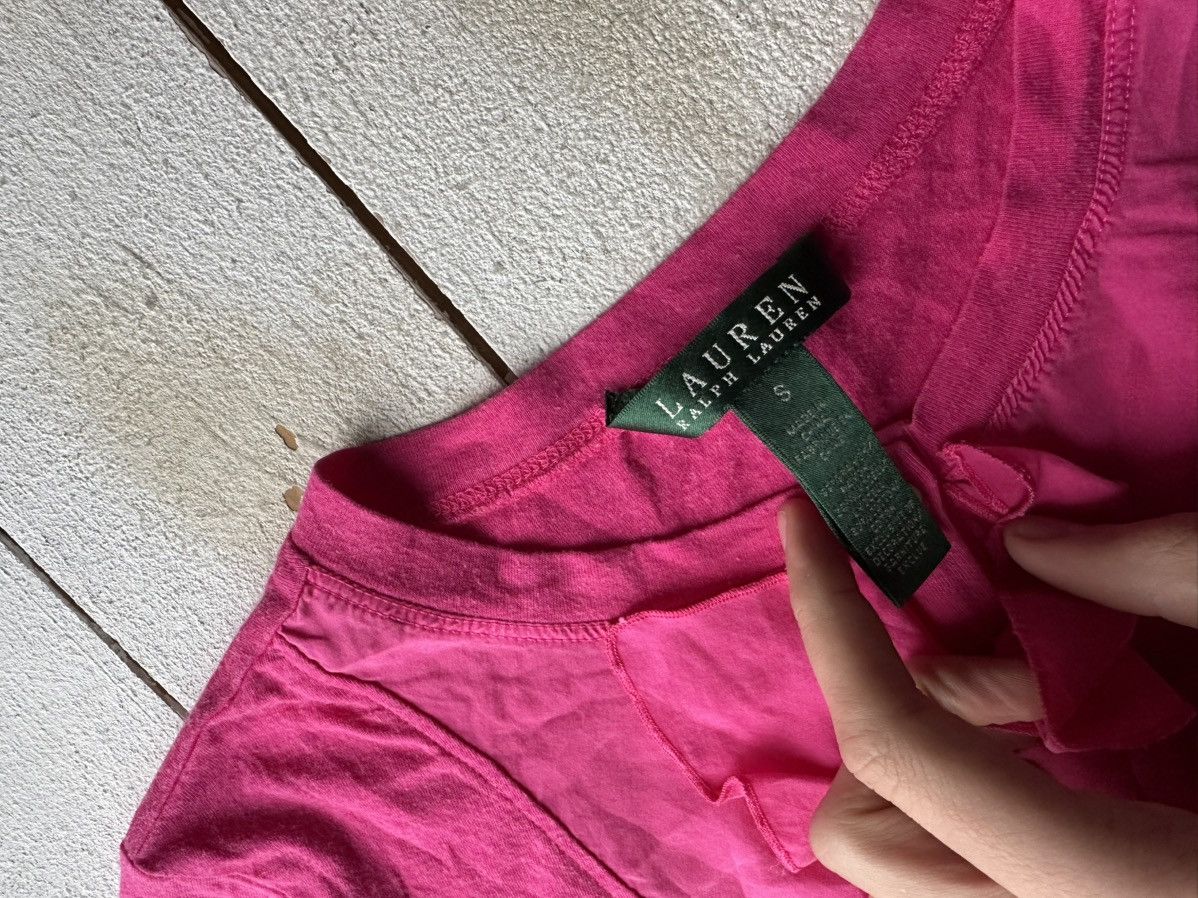 Lauren Ralph Lauren 🚨VNTG LAUREN RALPH LAUREN PINK TANK TOP CENTRAL LOGO Size S / US 4 / IT 40 - 6 Thumbnail
