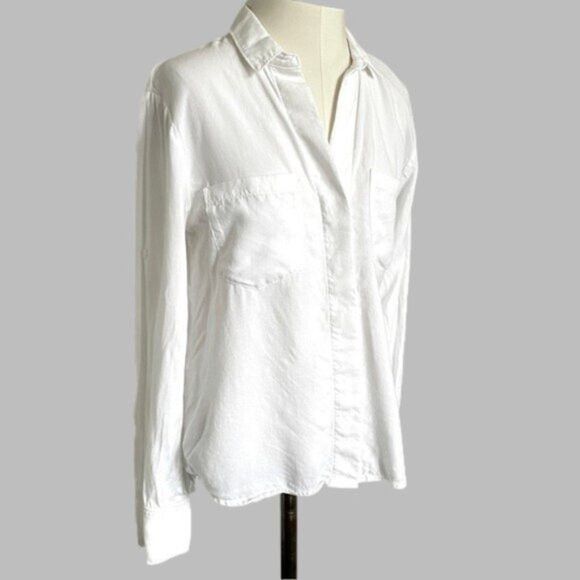 Anthropologie Cloth & Stone Split Back Button Down Button Shirt - Small Size S / US 4 / IT 40 - 3 Thumbnail