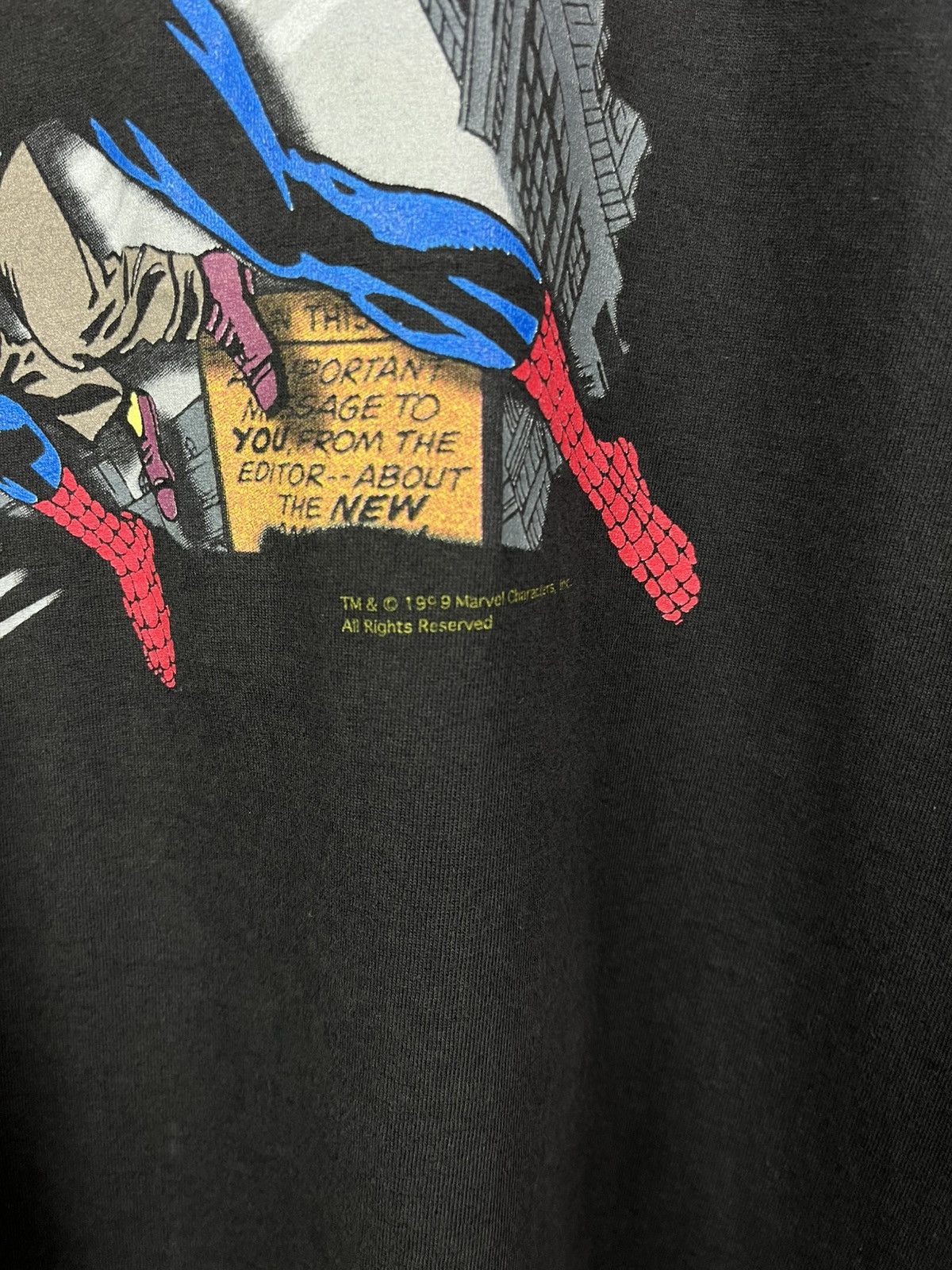 Universal Studios 🕷️Vintage Amazing Spider-Man 1999 Comics T-Shirt Retro Rare Size US XL / EU 56 / 4 - 5 Thumbnail