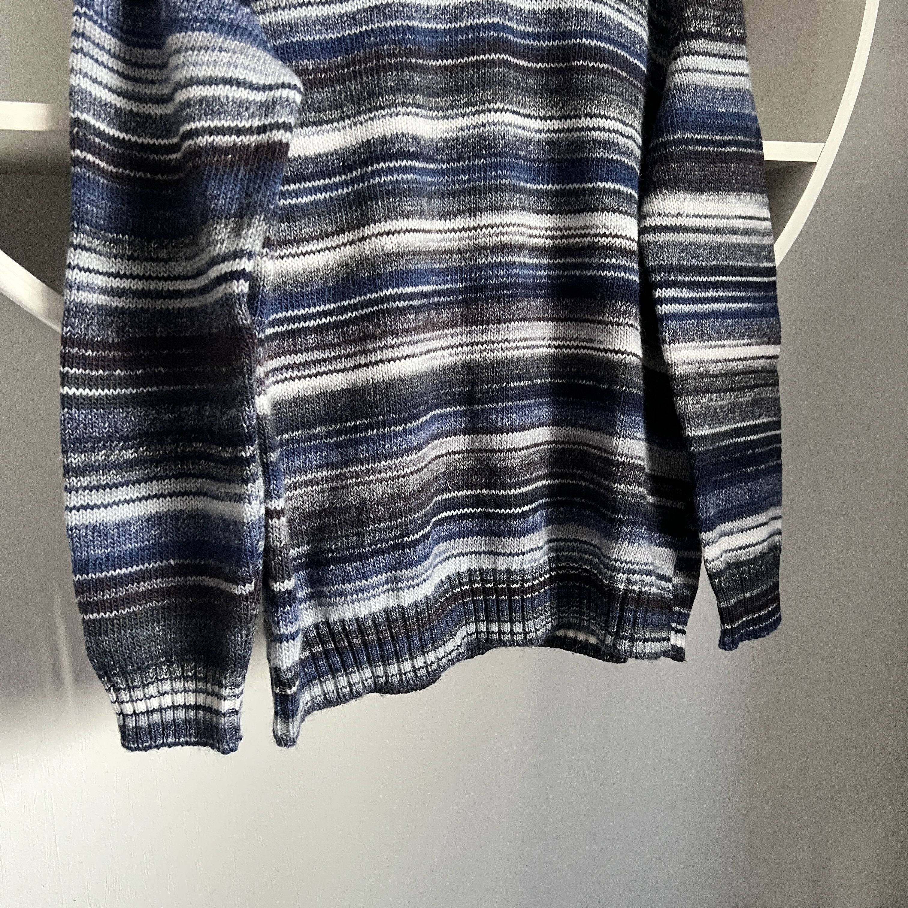 Altea Men's ALTEA MILANO Wool Knitted Stripped Sweater Size L Size US L / EU 52-54 / 3 - 6 Thumbnail