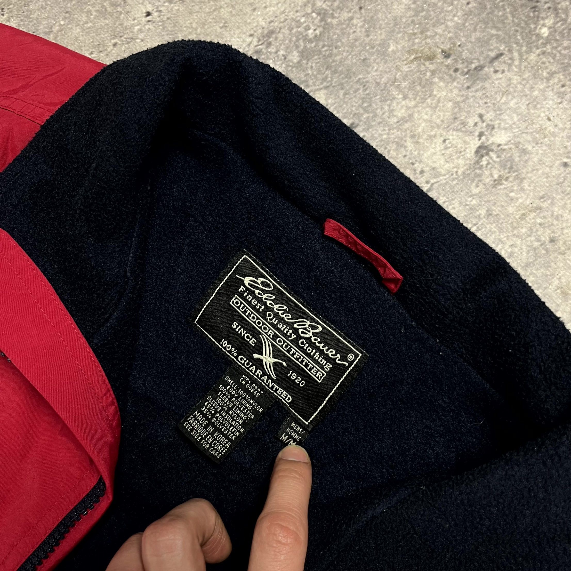Eddie Bauer Eddie Bauer Nylon Polartec Red Bomber Jacket Size M Size US M / EU 48-50 / 2 - 7 Thumbnail