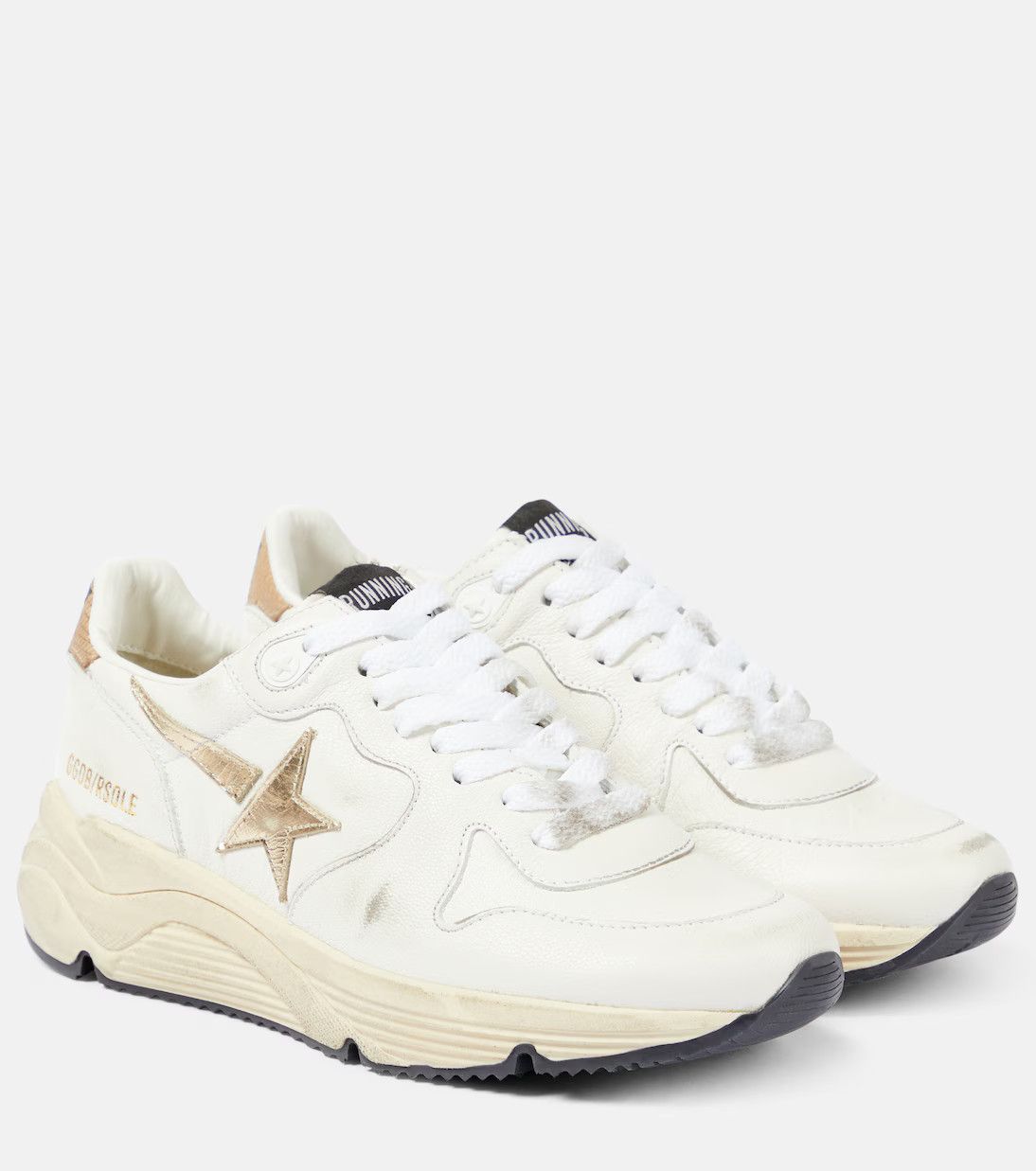 Golden Goose o1bcso1str0126 Running Sole Leather Sneaker in White Size US 8 / EU 41 - 1 Thumbnail