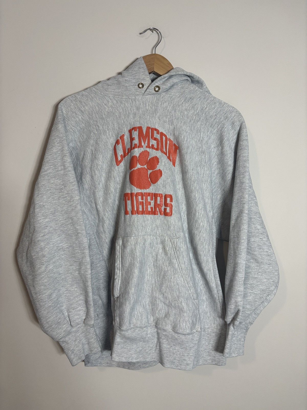 Champion VTG Champion Reverse Weave Clemson Tigers Hoodie USA 80s XL Size US XL / EU 56 / 4 - 1 Thumbnail