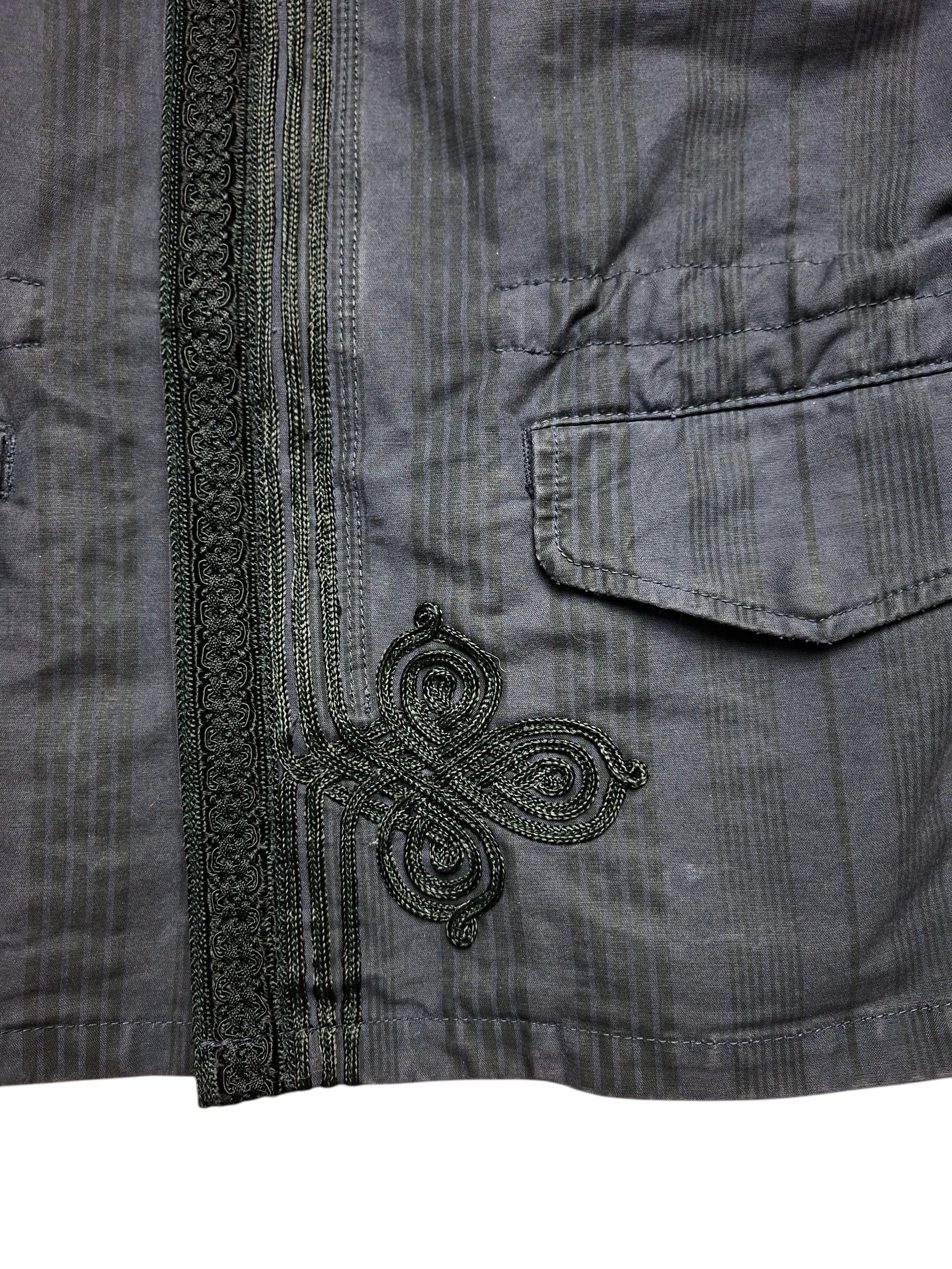 CLOSED Vintage CLOSED Authentic Military Jacket Navy Grey Striped Size M / US 6-8 / IT 42-44 - 4 Thumbnail