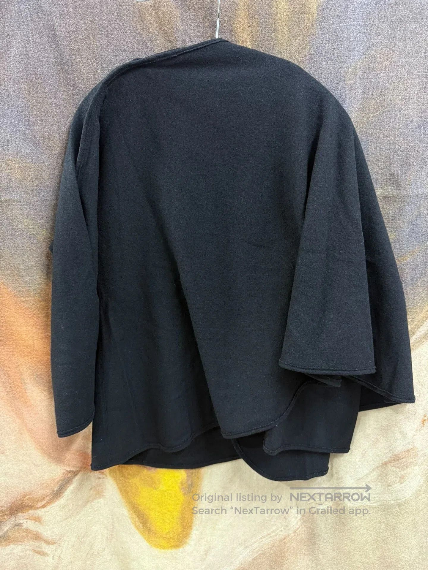 yohji yamamoto wool cape jacket unisex.