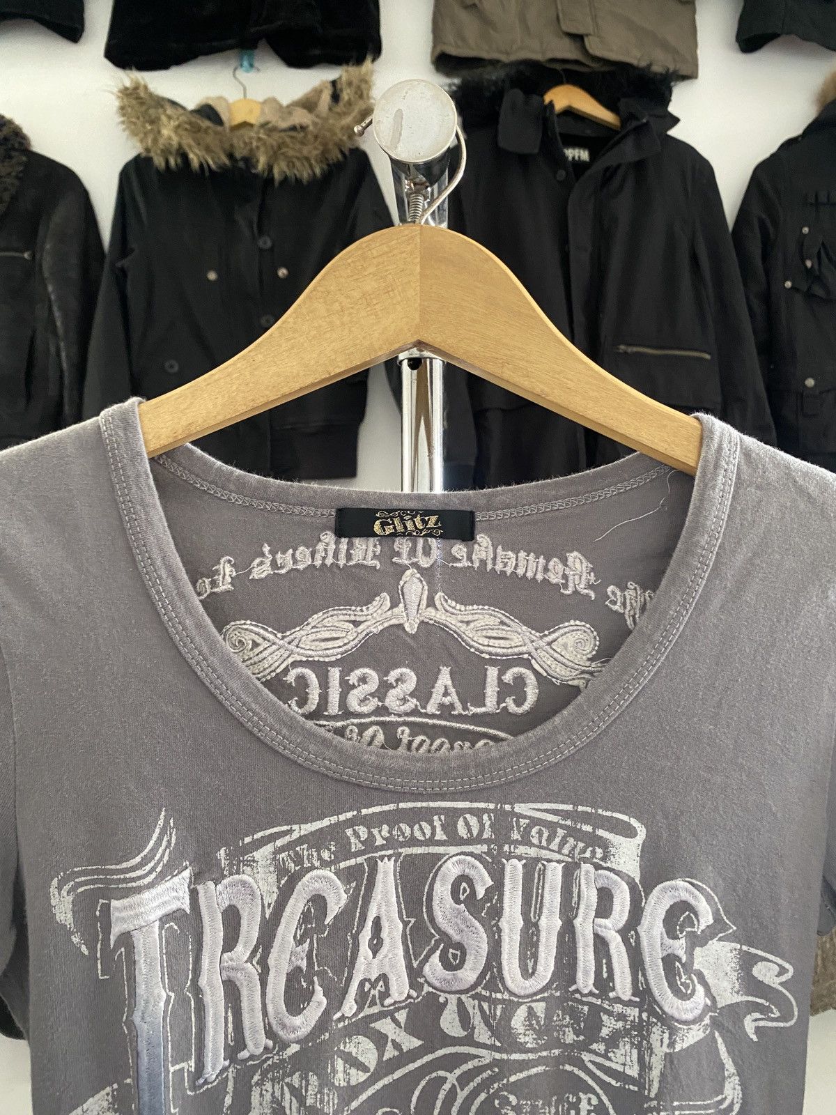 Japanese Brand Japanese Glitz Poem Embroidered LongSleeve Tee Size US M / EU 48-50 / 2 - 8 Thumbnail