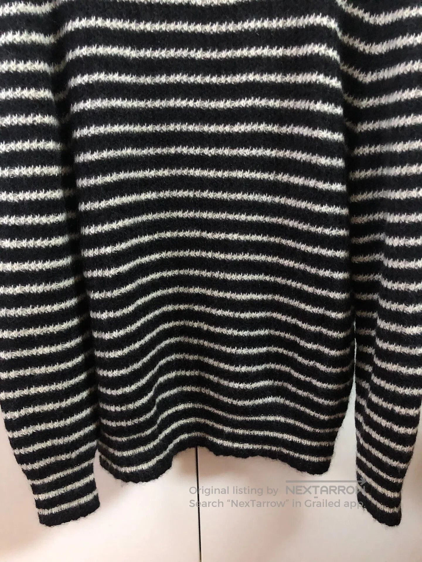 Saint Laurent Paris black and white striped turtleneck sweater. Size US S / EU 44-46 / 1 - 4 Thumbnail