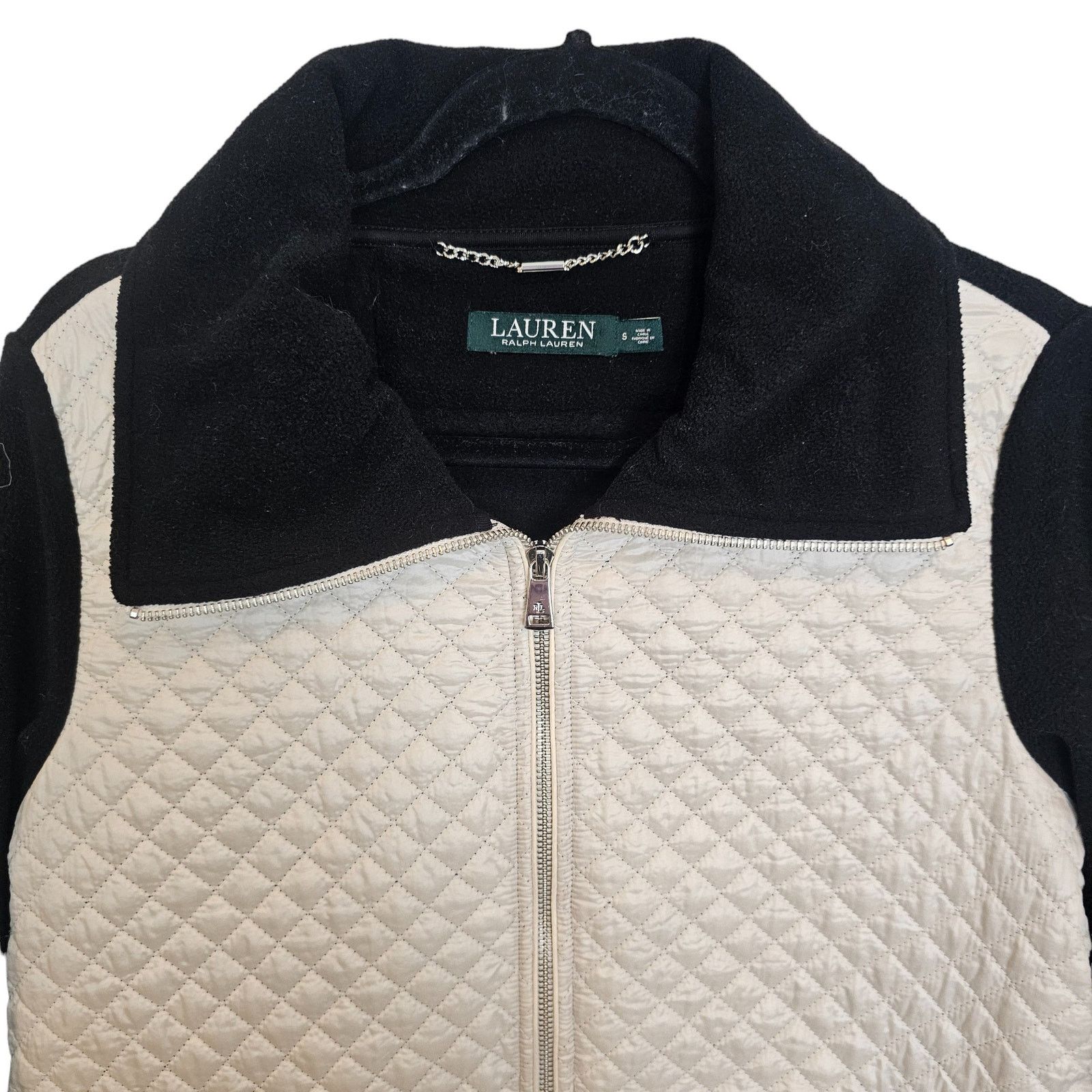 Lauren Ralph Lauren Lauren Ralph Lauren Womens Quilted Jacket S Full Zip Fleece Size S / US 4 / IT 40 - 2 Thumbnail