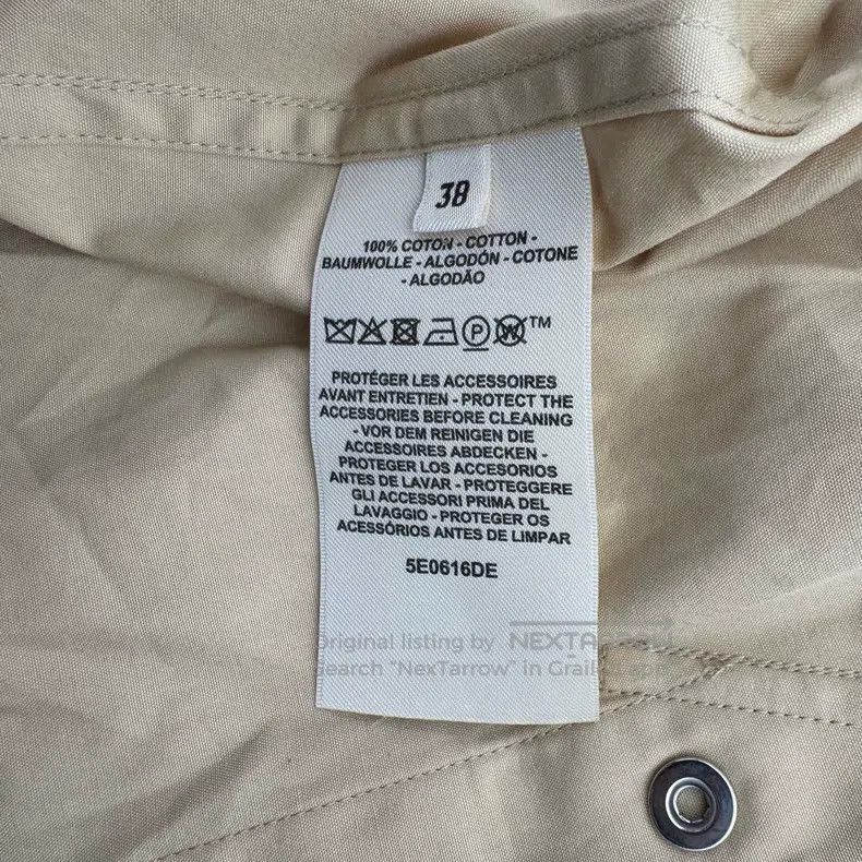 Hermes Hermes Asymmetrical Structured Shirt Jacket, Khaki Size XS / US 0-2 / IT 36-38 - 5 Thumbnail