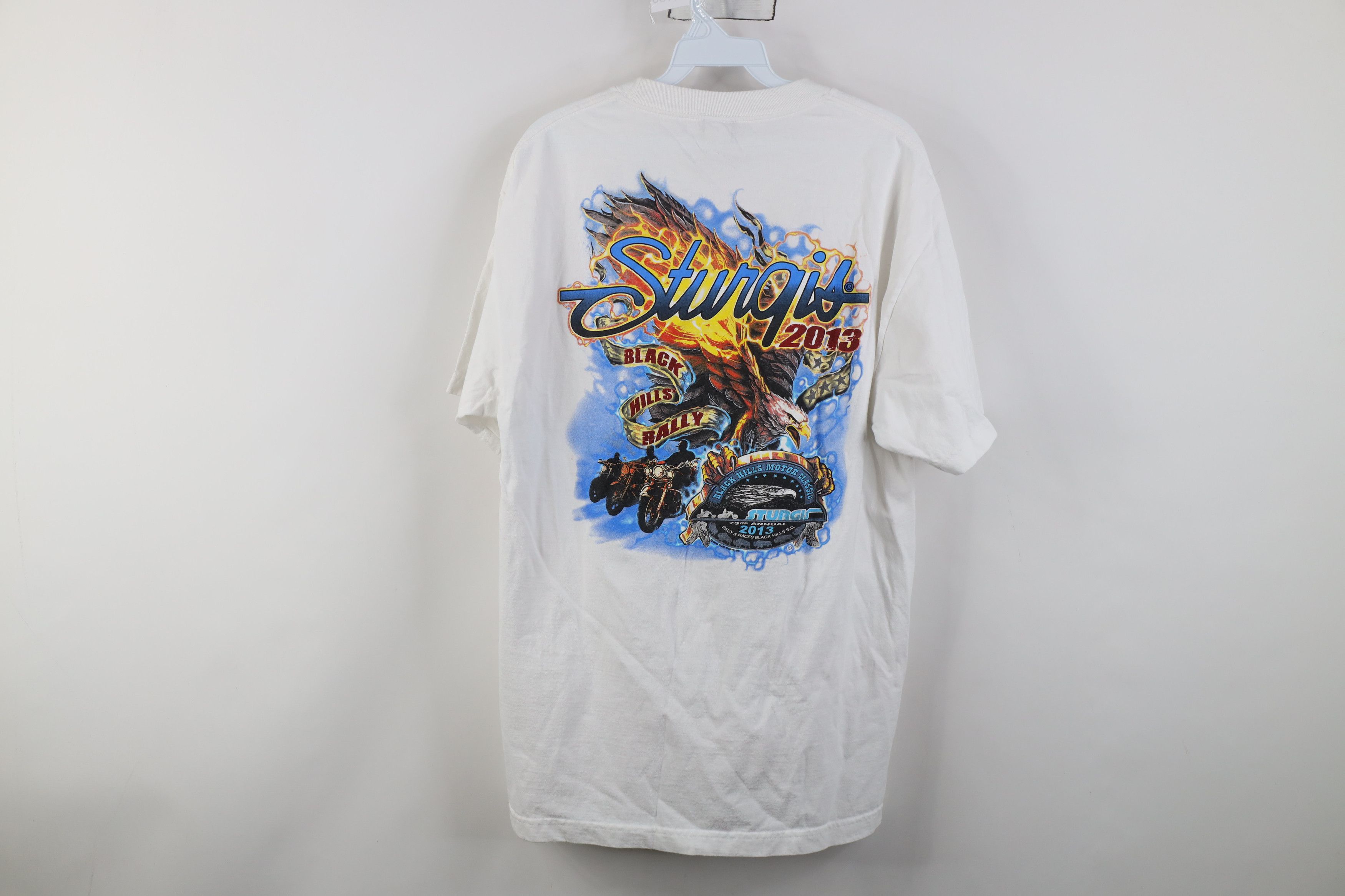 Vintage Vintage Y2K Black Hills Rally Fire Flames Eagle T-Shirt Size US L / EU 52-54 / 3 - 12 Thumbnail