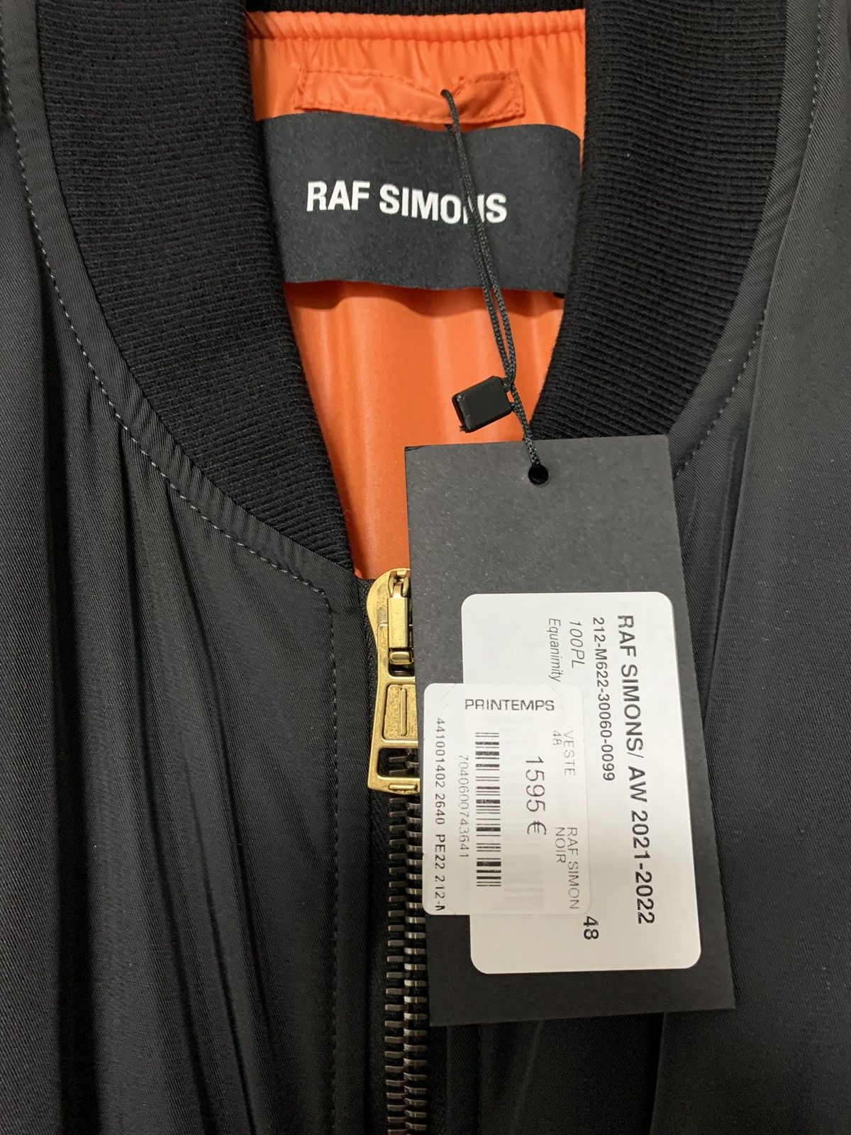 Raf Simons Raf Simons Equanimity Shirting Bomber Jacket - Black 48 Size US M / EU 48-50 / 2 - 4 Thumbnail