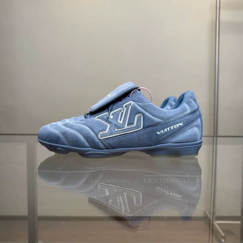 Louis Vuitton 25 New Blue Suede Sportswear Shoes