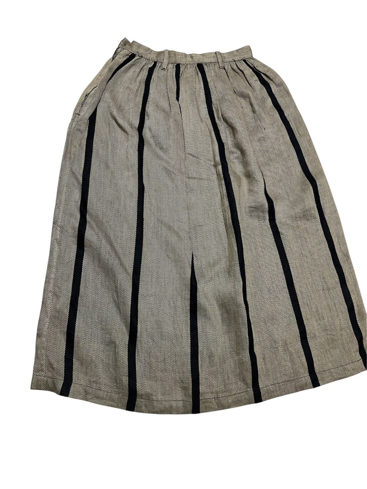 Vintage × Y's × Yohji Yamamoto VINTAGE Y’s by YOHJI YAMAMOTO STRIPES SKIRT AVANT GARDE Size 27" / US 4 / IT 40 - 2 Thumbnail