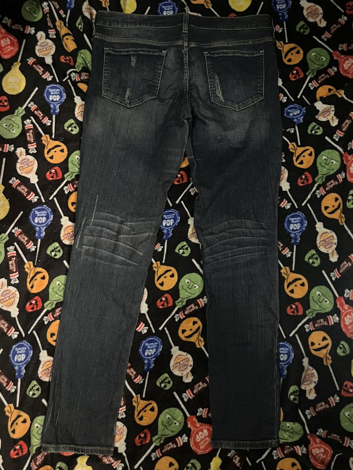 If Six Was Nine Vintage Archive Jeans DarkBlue Y2K Punk Japanese Denim Size US 30 / EU 46 - 2 Thumbnail