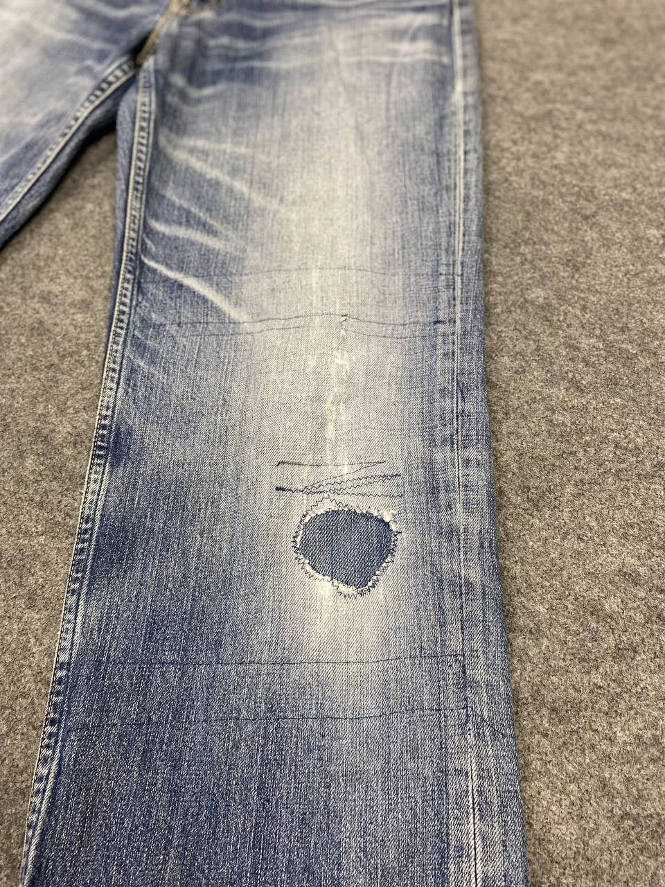 Levi's vintage levis 502 distressed rework denim nice design Size US 32 / EU 48 - 10 Thumbnail