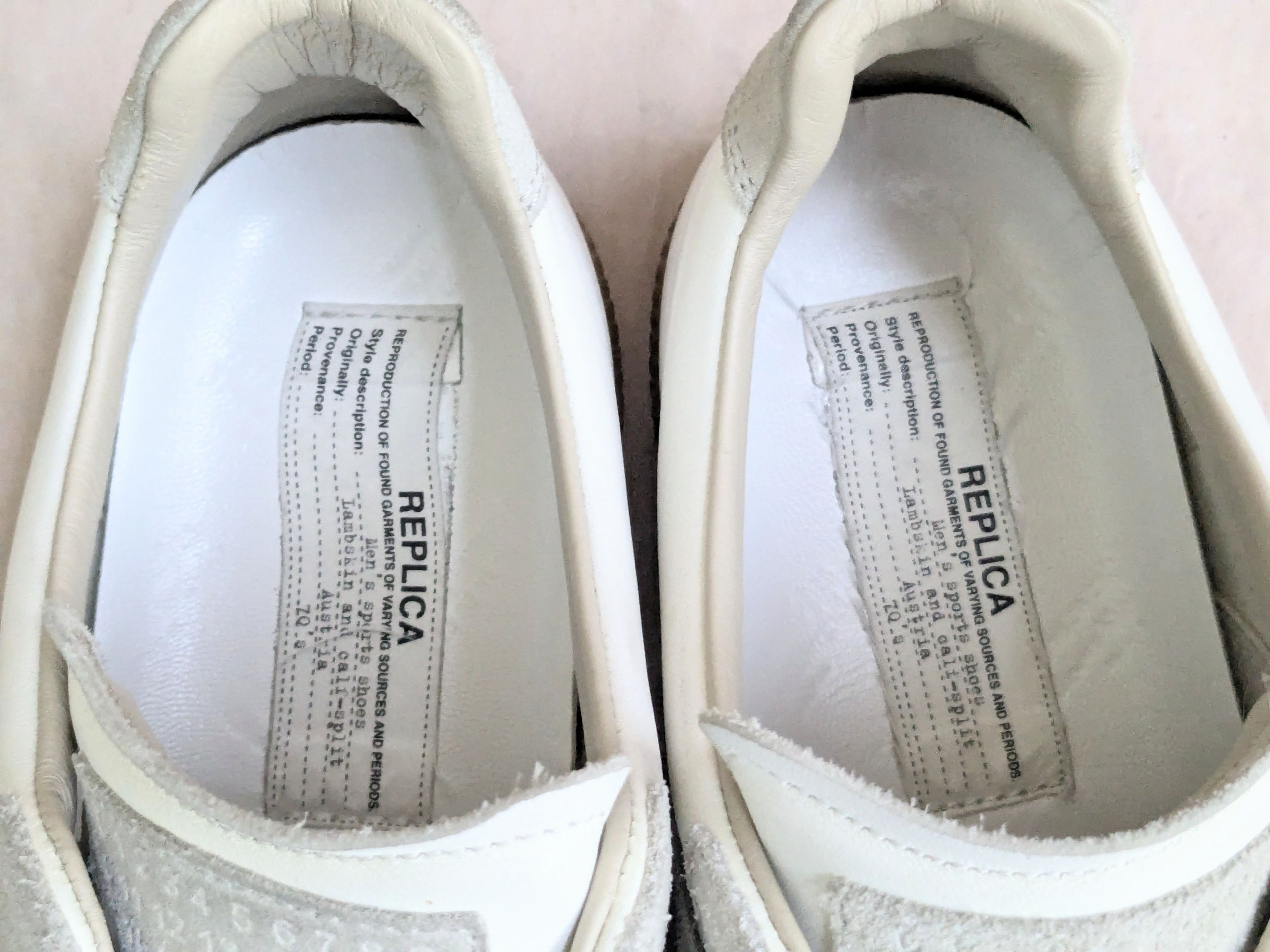 Maison Margiela Maison Margiela GAT Replica Gray White 9 42 Low Tops Size US 9 / EU 42 - 2 Thumbnail