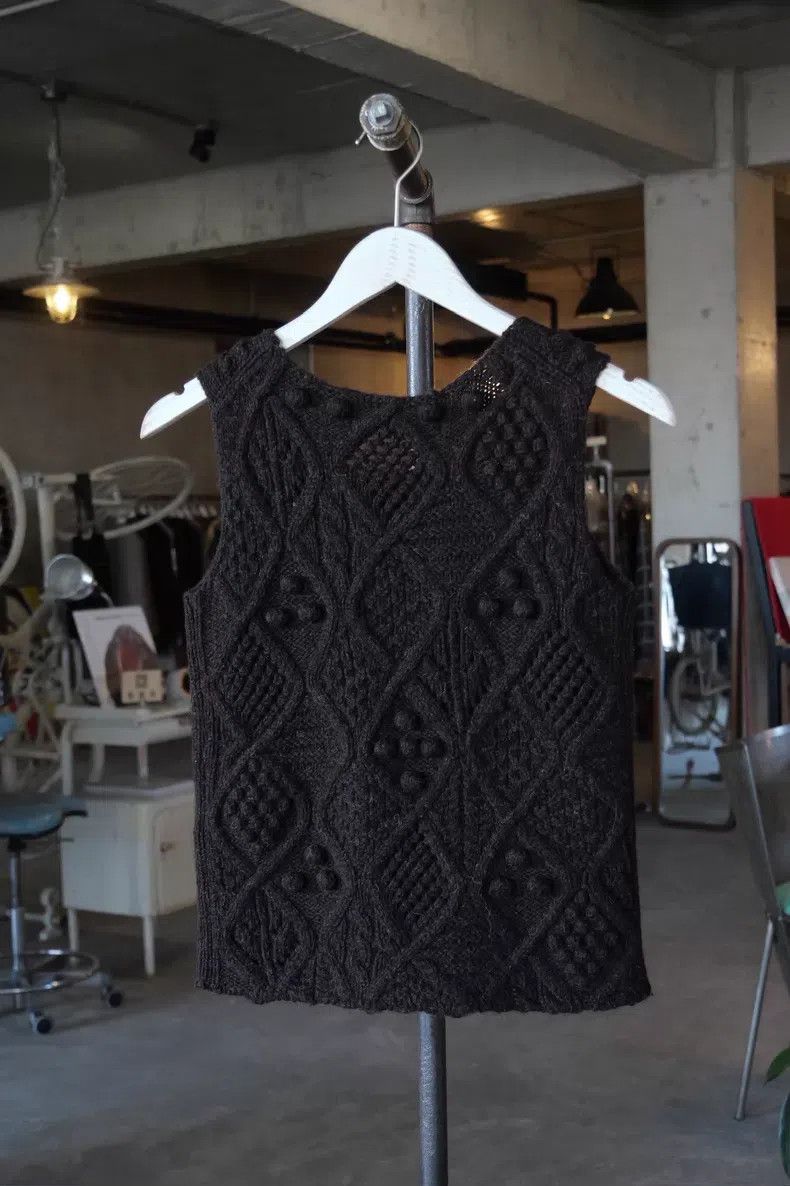 Comme des Garcons Comme des Garcons Chocolate Brown Knit Vest 100% Wool Size S / US 4 / IT 40 - 5 Thumbnail