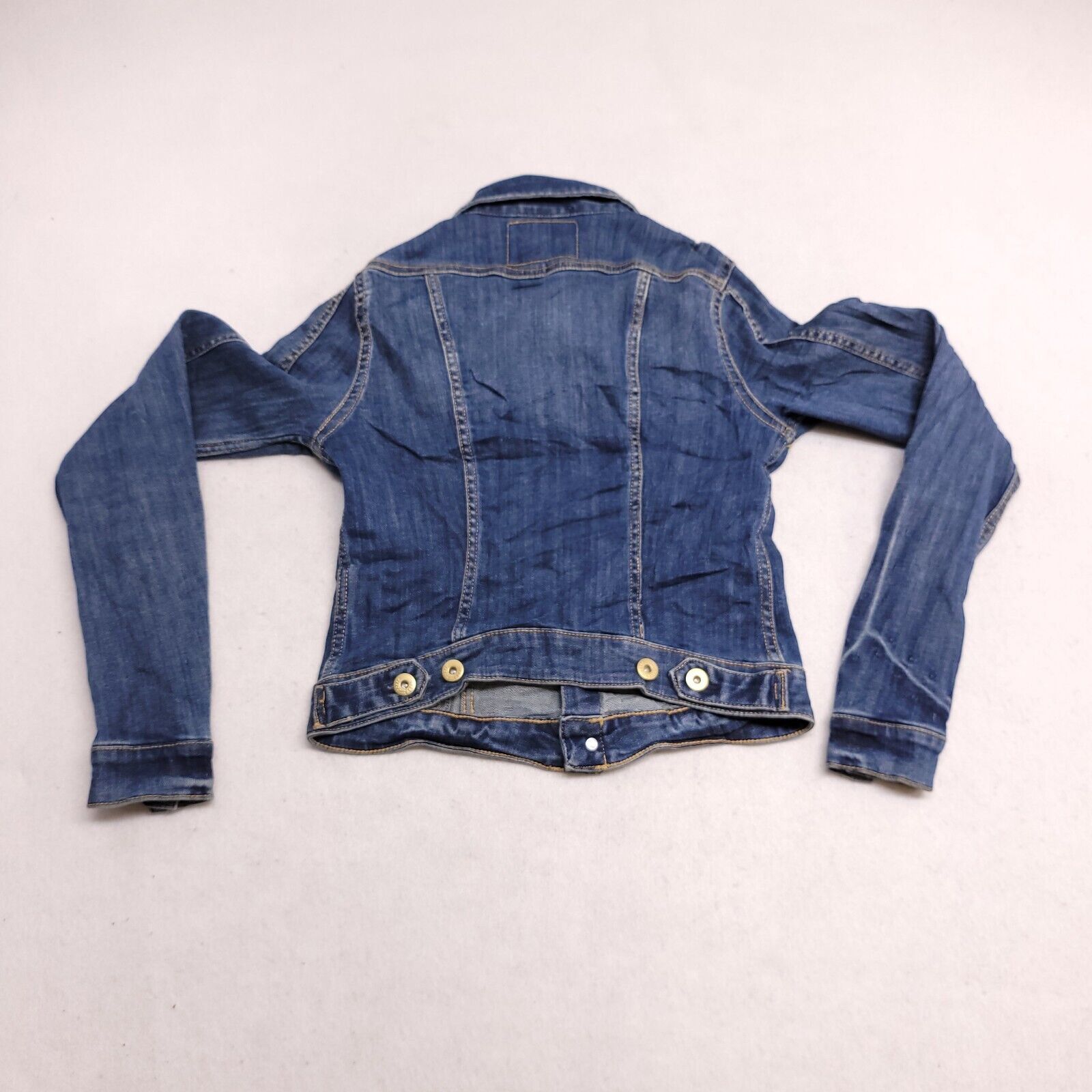 H&M H&M Casual Button Up Denim Jacket Womens Size 2 Blue Size XS / US 0-2 / IT 36-38 - 9 Thumbnail