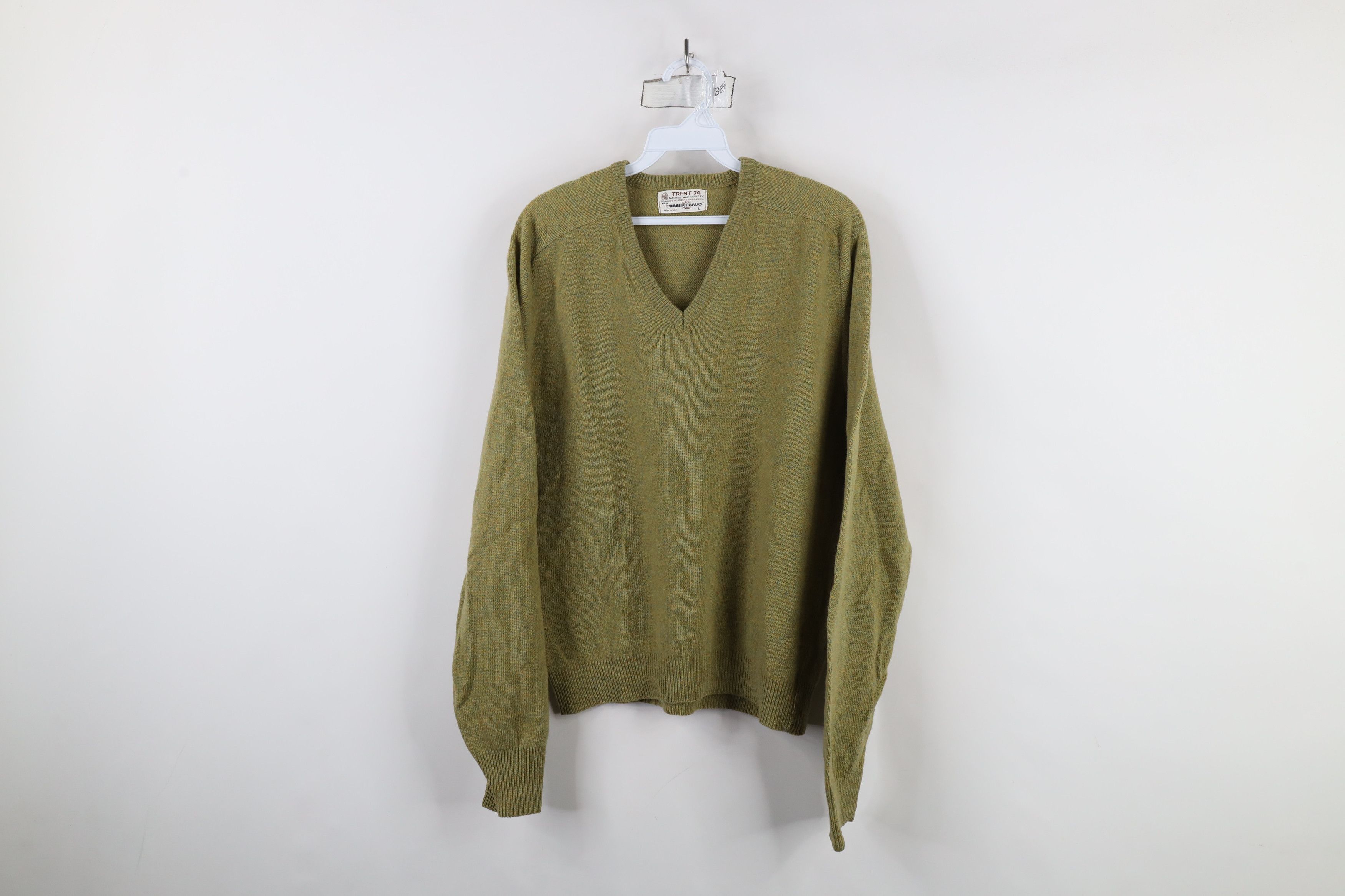 Vintage Vintage 60s Rockabilly Fleck Virgin Lambswool Knit Sweater Size US L / EU 52-54 / 3 - 1 Thumbnail