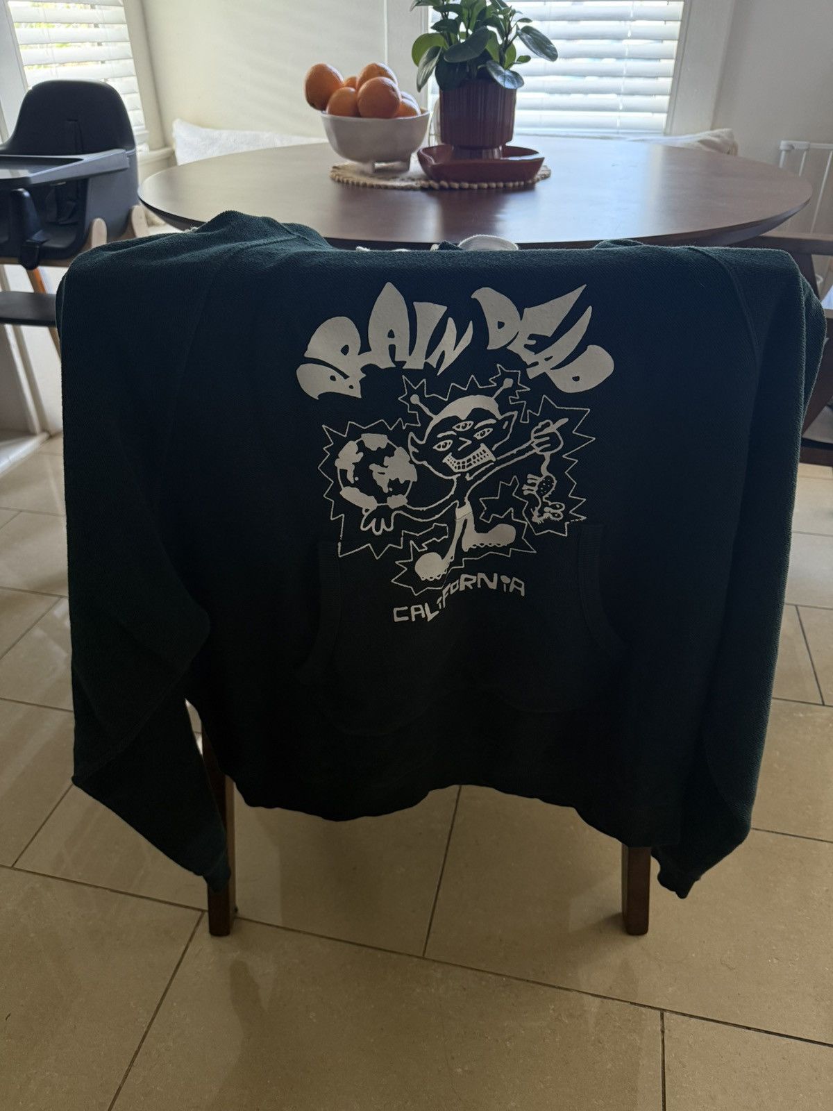 Brain Dead Brain Dead GLOBAL SHOCK HOODIE - FOREST GREEN Size US XL / EU 56 / 4 - 1 Thumbnail