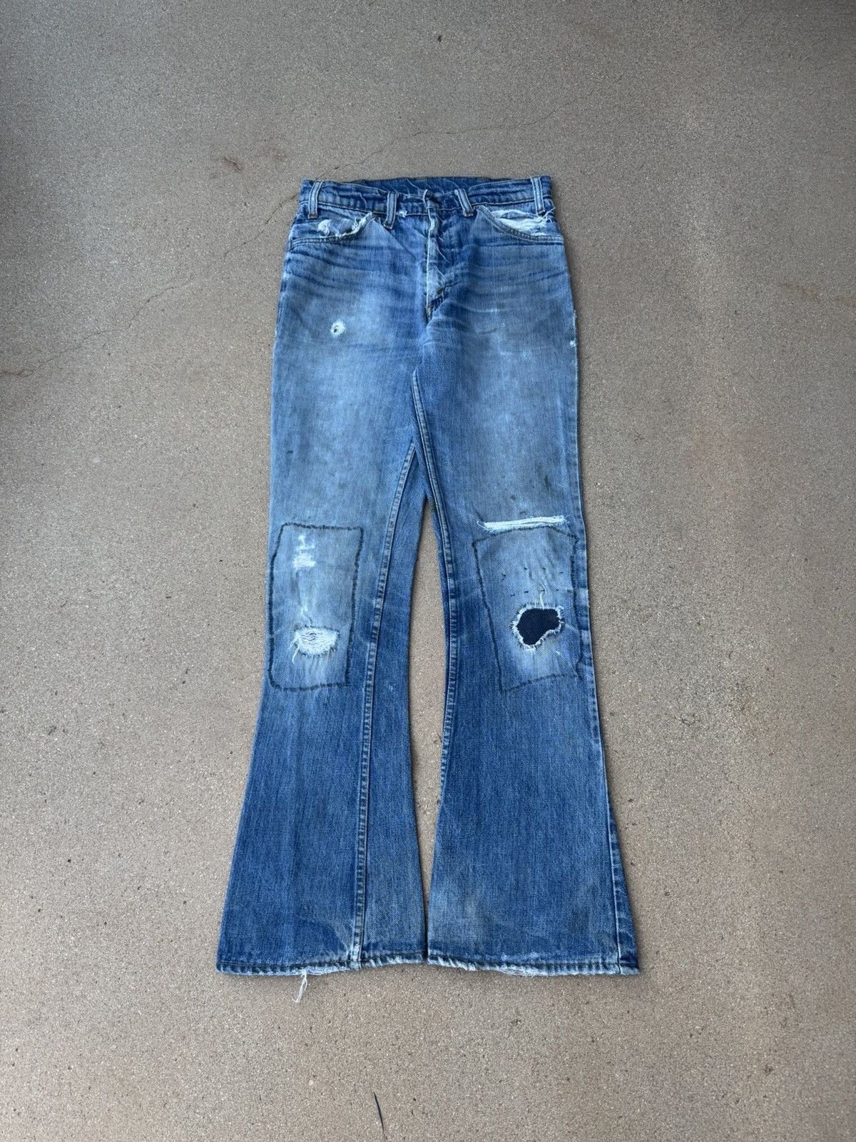 Vtg 70’s Levi’s 646 Orange Tab Bellbottom Flare Jeans 29x31