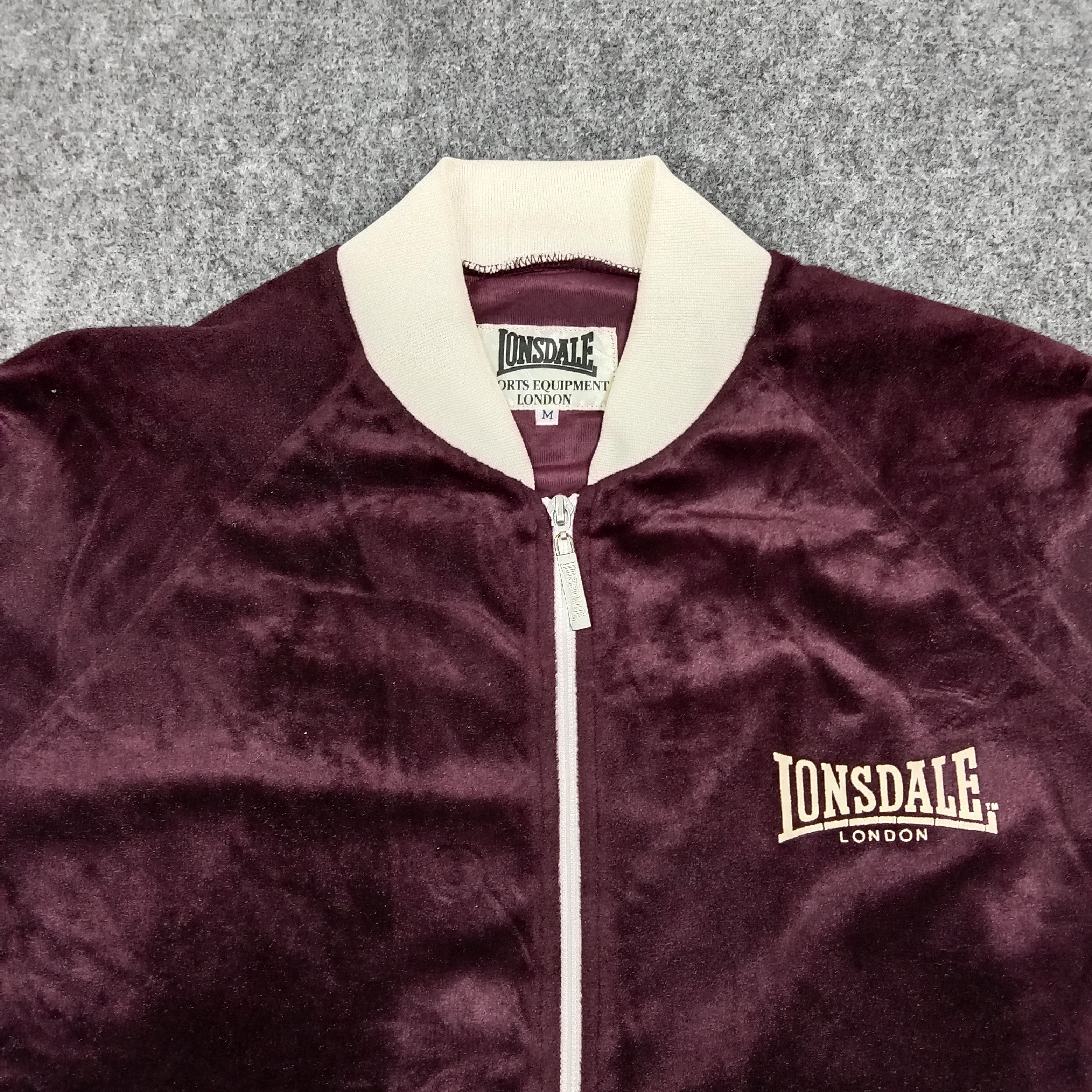 Lonsdale Lonsdale Sports Velvet Sweater Jacket C273N14 Size US M / EU 48-50 / 2 - 2 Thumbnail