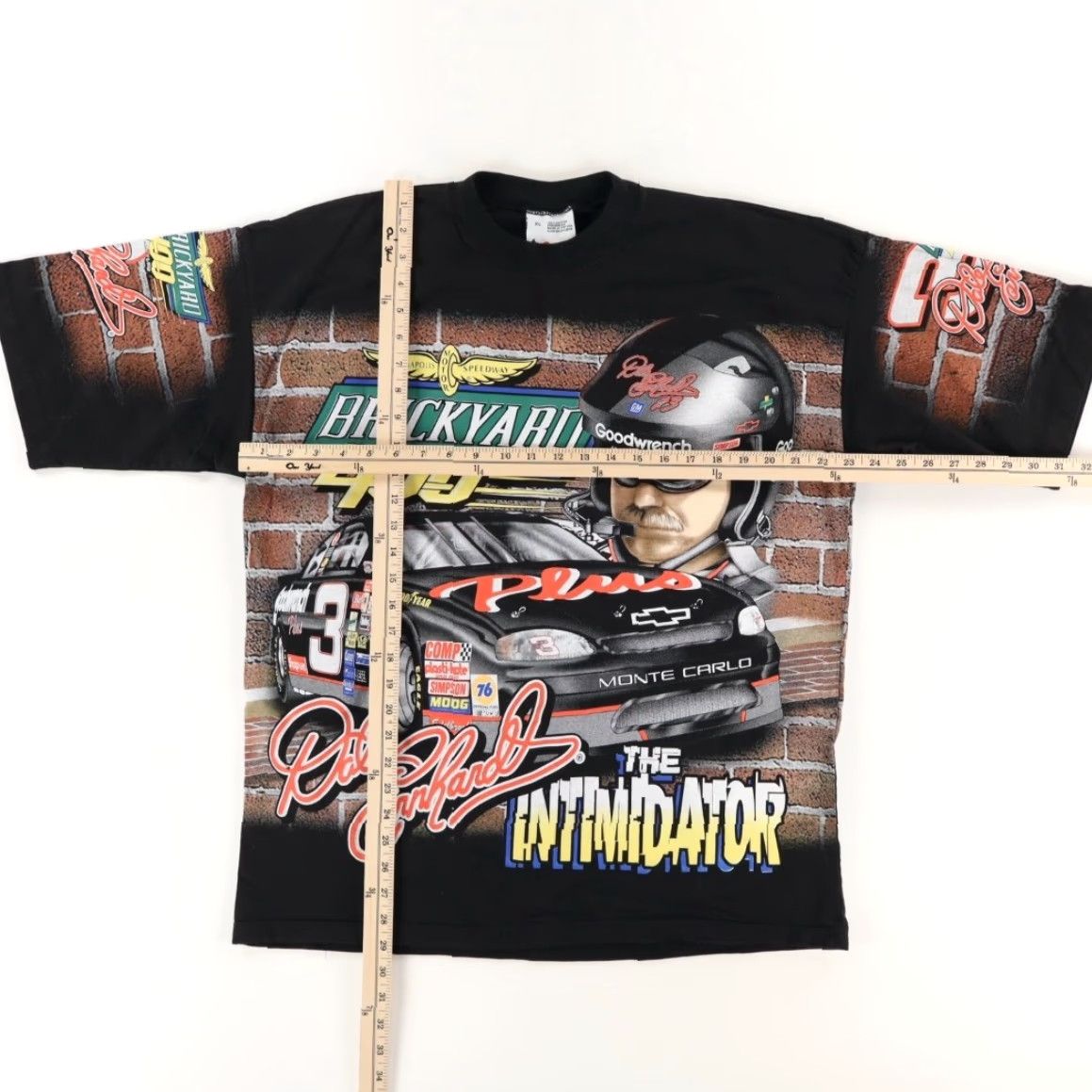 Chase Authentics VTG Chase Authentics Dale Earnhardt 1998 Brickyard 400 All Over Print T-Shirt Black Men's XL Shirt Size US XL / EU 56 / 4 - 3 Thumbnail