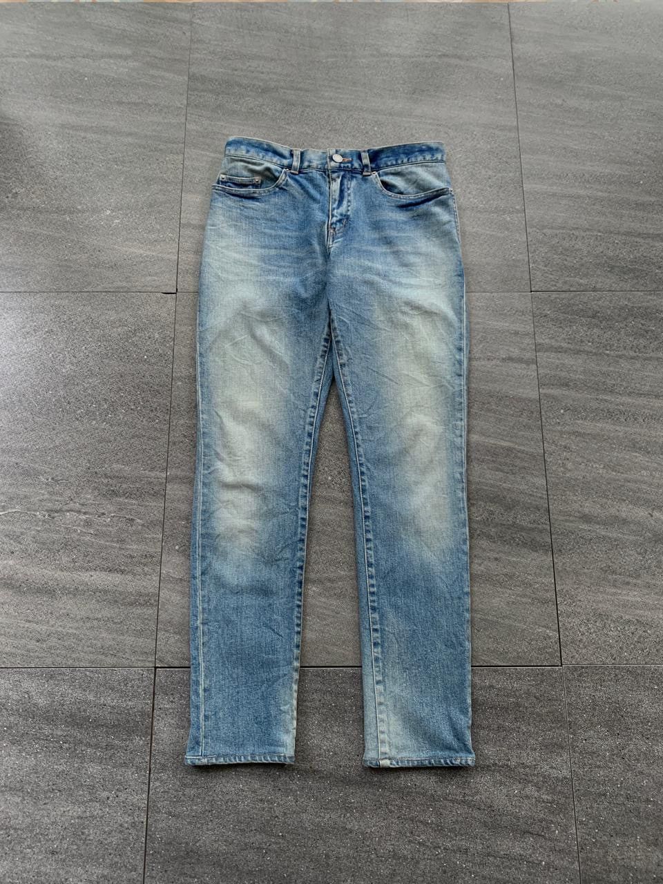Saint Laurent Paris FREE TAX! D03 Light Wash Skinny Denim Jeans Size US 31 - 1 Thumbnail
