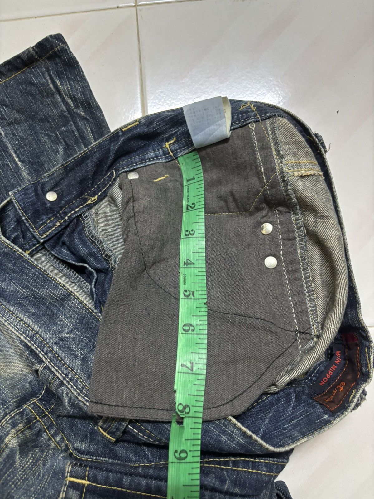 Japanese Brand sick flare rusty et boite japanese denim punk grunge Size US 31 - 20 Thumbnail