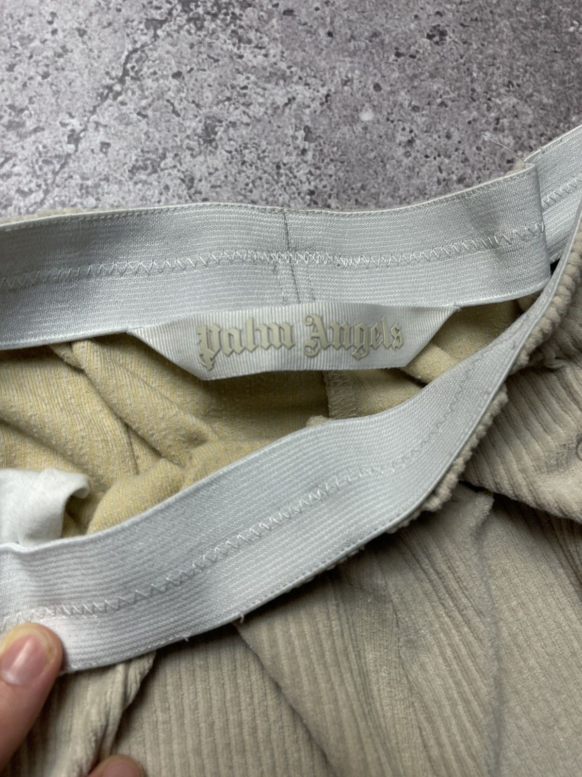 Palm Angels Palm Angels cream corduroy Track Pants Size 28" / US 6 / IT 42 - 8 Thumbnail