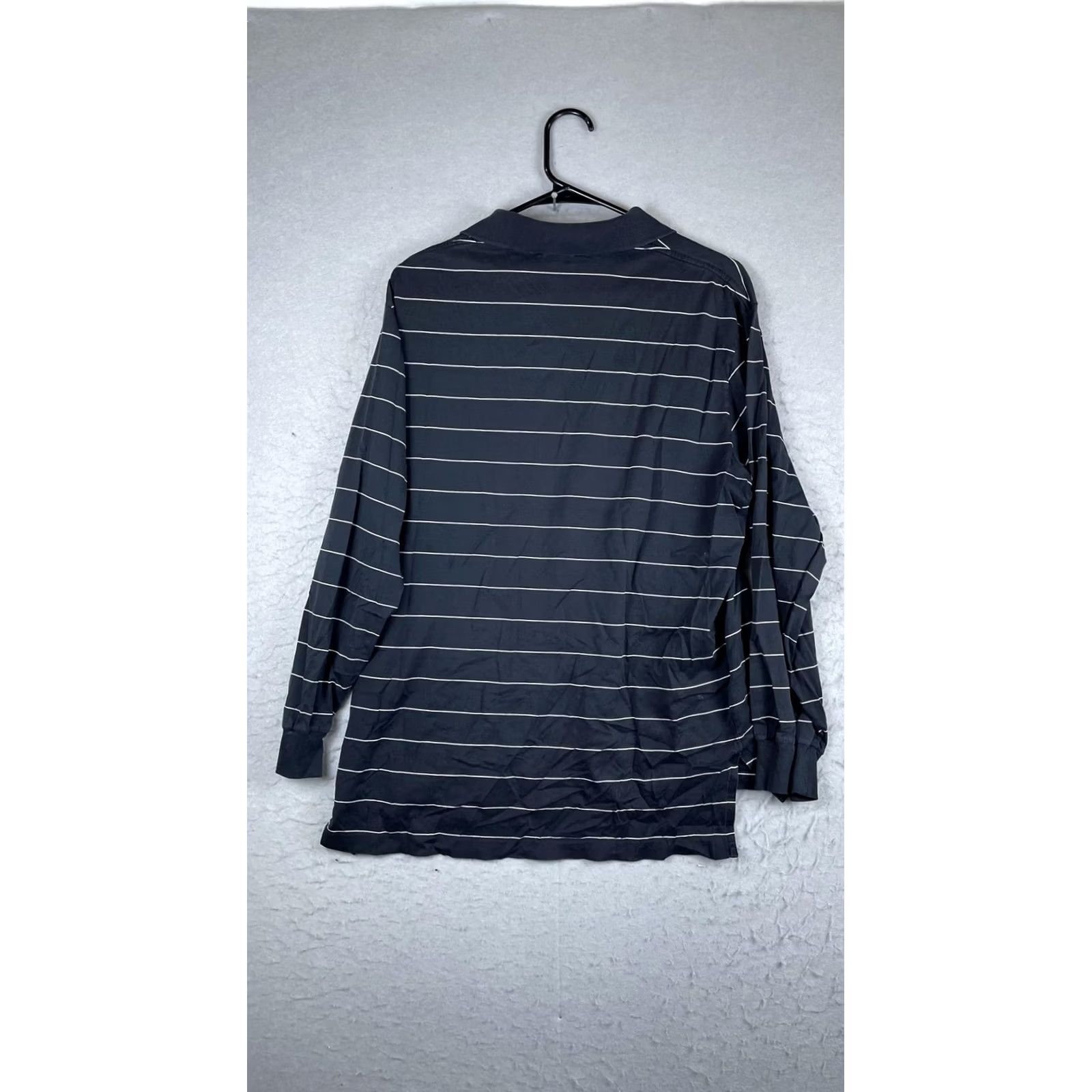 Polo Ralph Lauren Polo Ralph Lauren Polo Shirt Mens Medium Blue Stripe Golf Long Sleeve Size US M / EU 48-50 / 2 - 7 Thumbnail