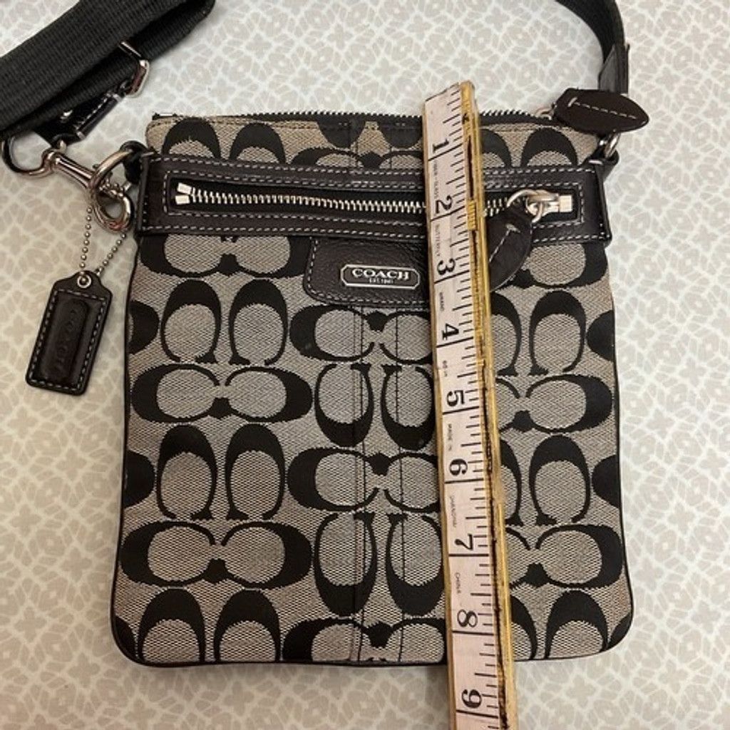 Coach Coach Cavan Signature Leather Trim Crossbody Bag 8.5" X 7" Size ONE SIZE - 3 Thumbnail