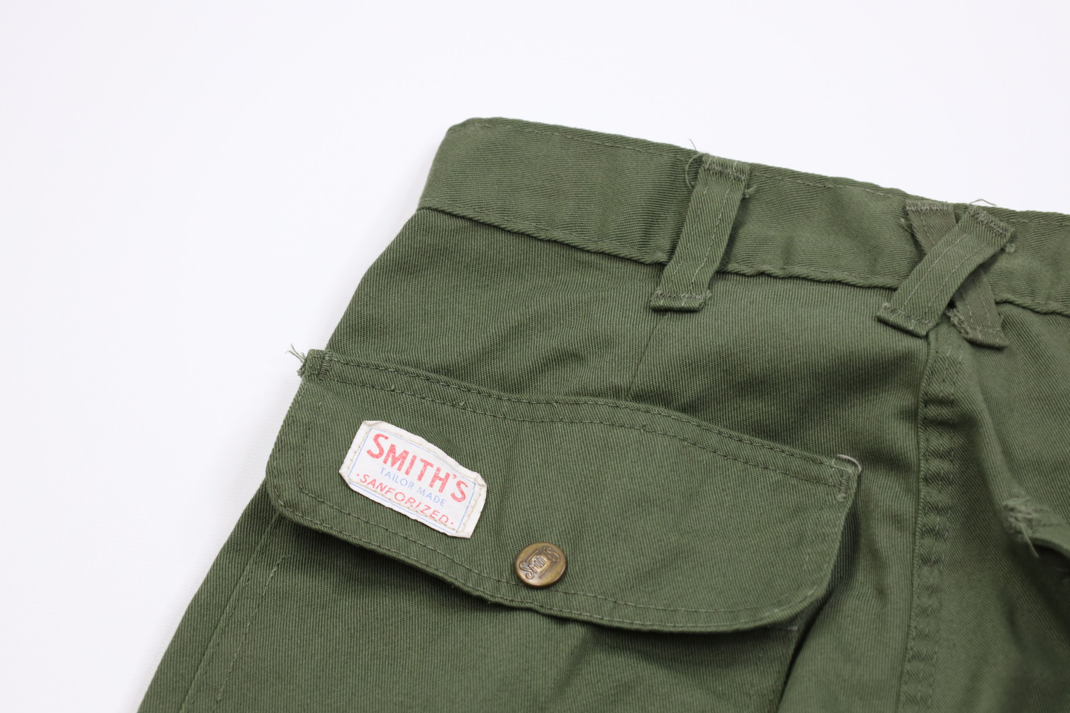 Vintage Vintage 50s Streetwear Sanforized Utility Pants Green USA Size US 28 / EU 44 - 15 Thumbnail