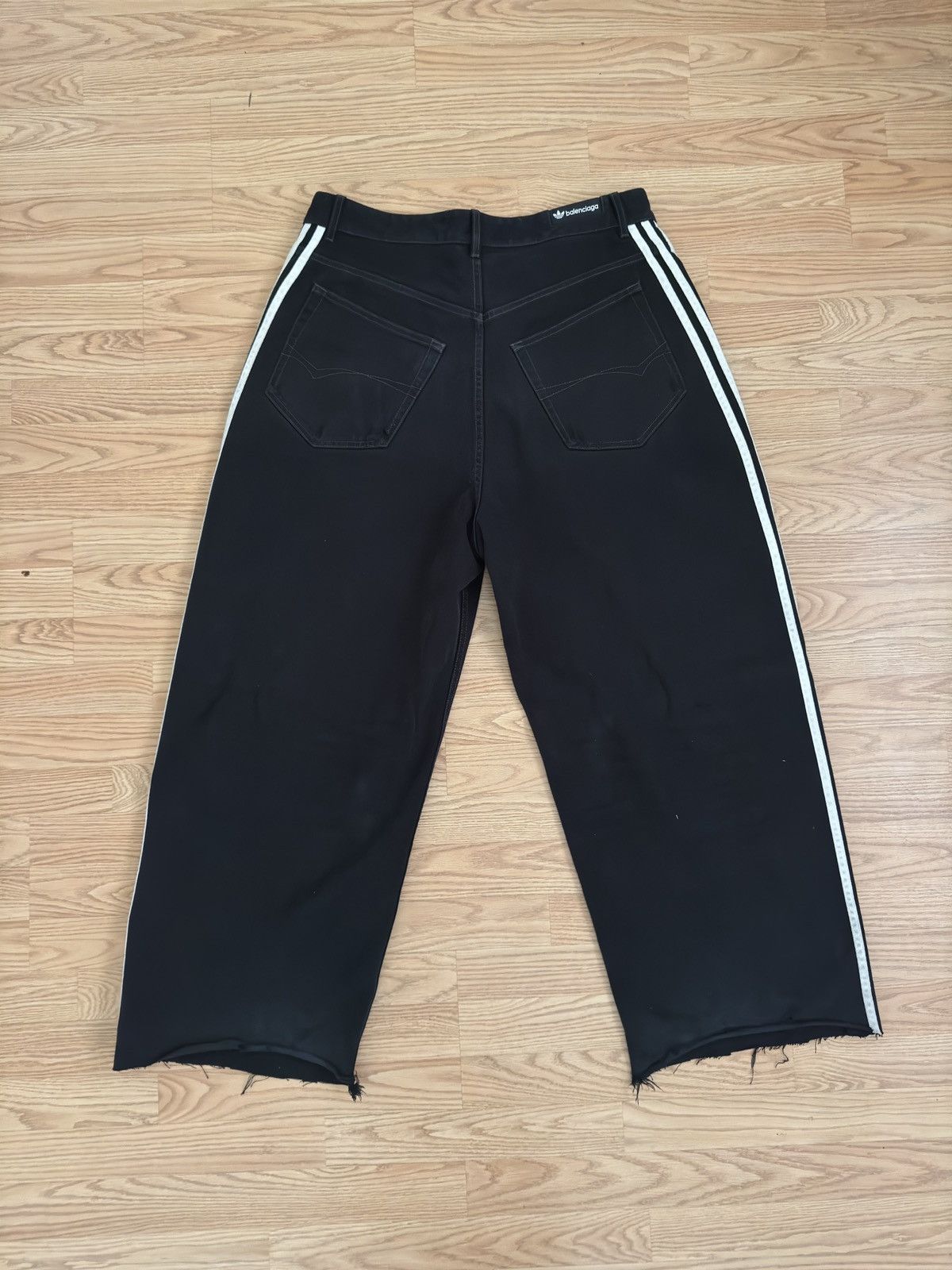 Adidas × Balenciaga Balenciaga and Adidas Triple Stripe Denim Size US 33 - 7 Thumbnail